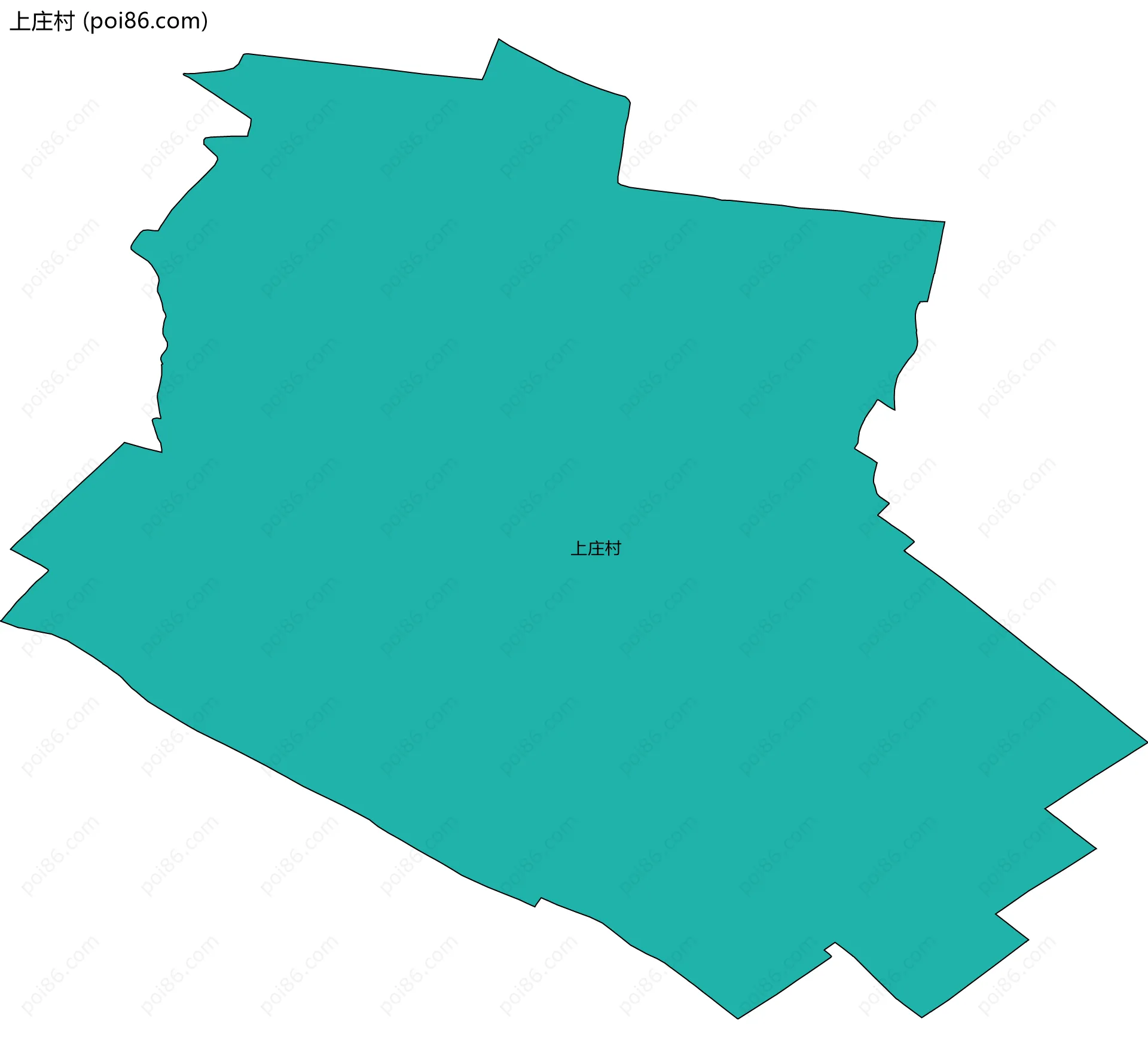 上庄村边界地图