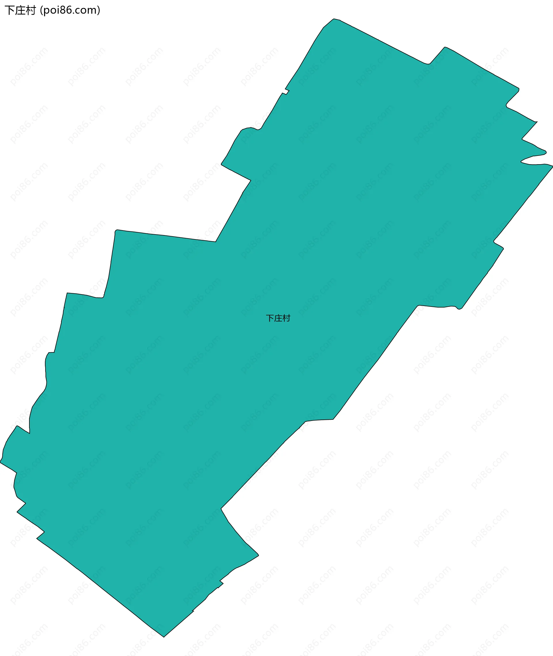 下庄村边界地图