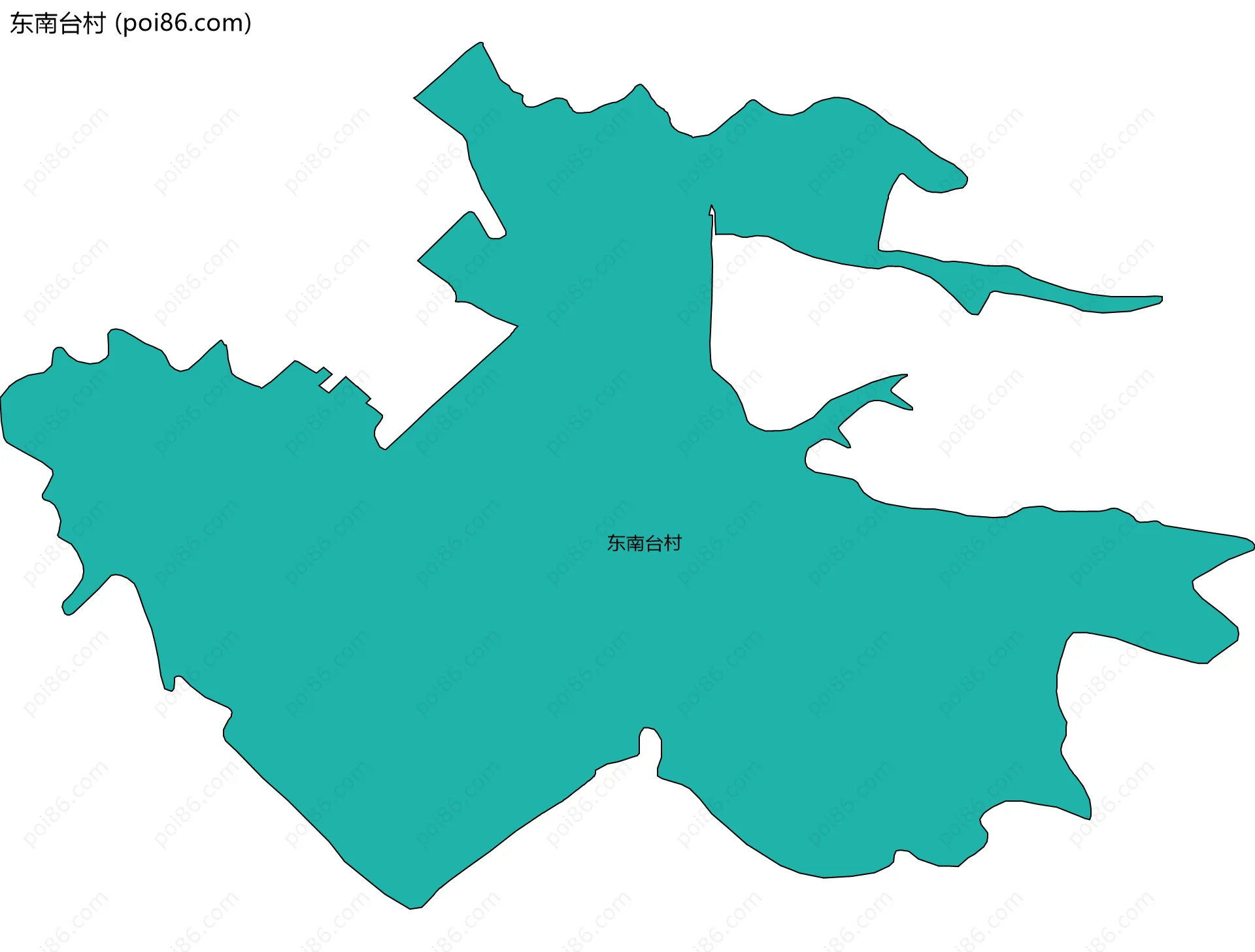 东南台村边界地图