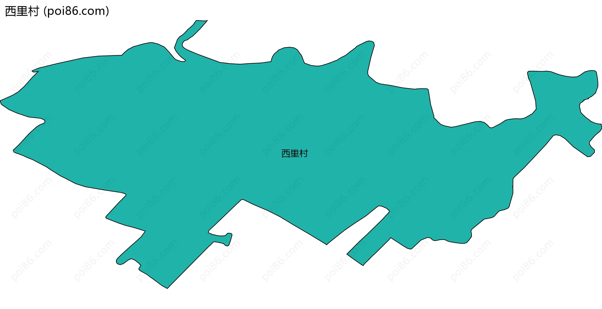 西里村边界地图