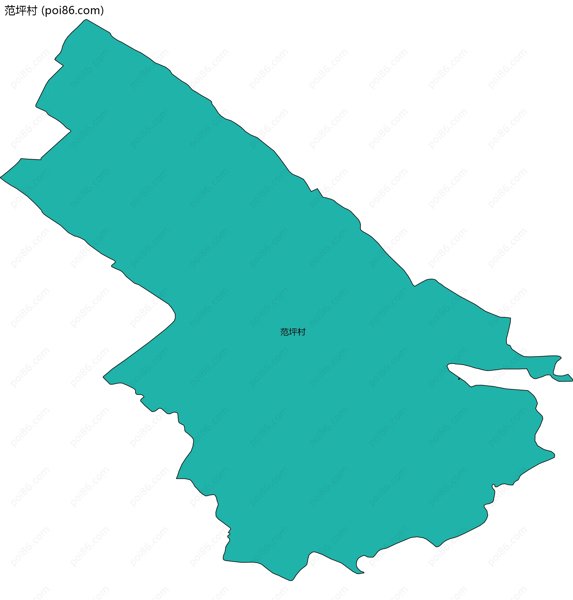 范坪村边界地图