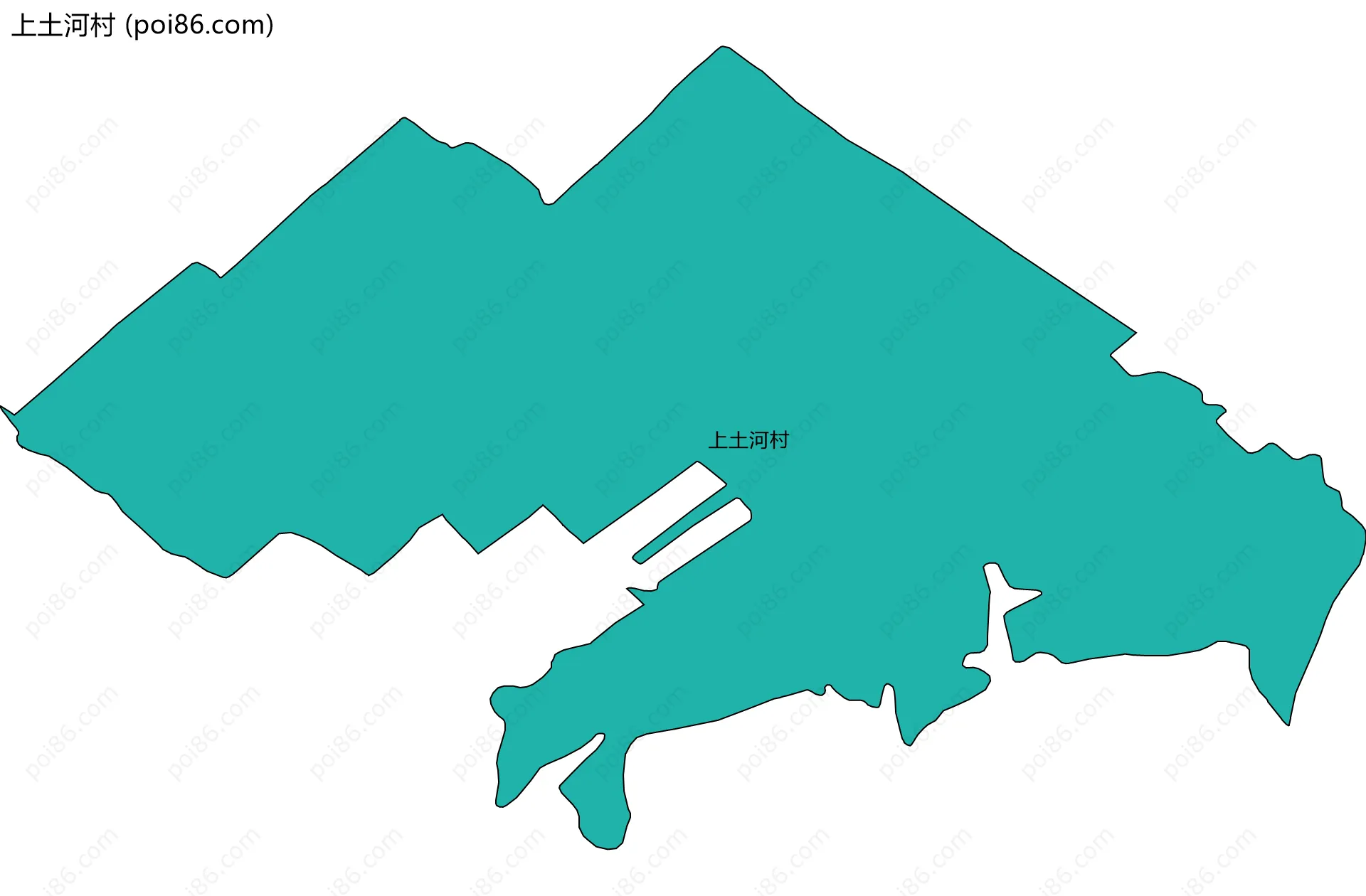 上土河村边界地图