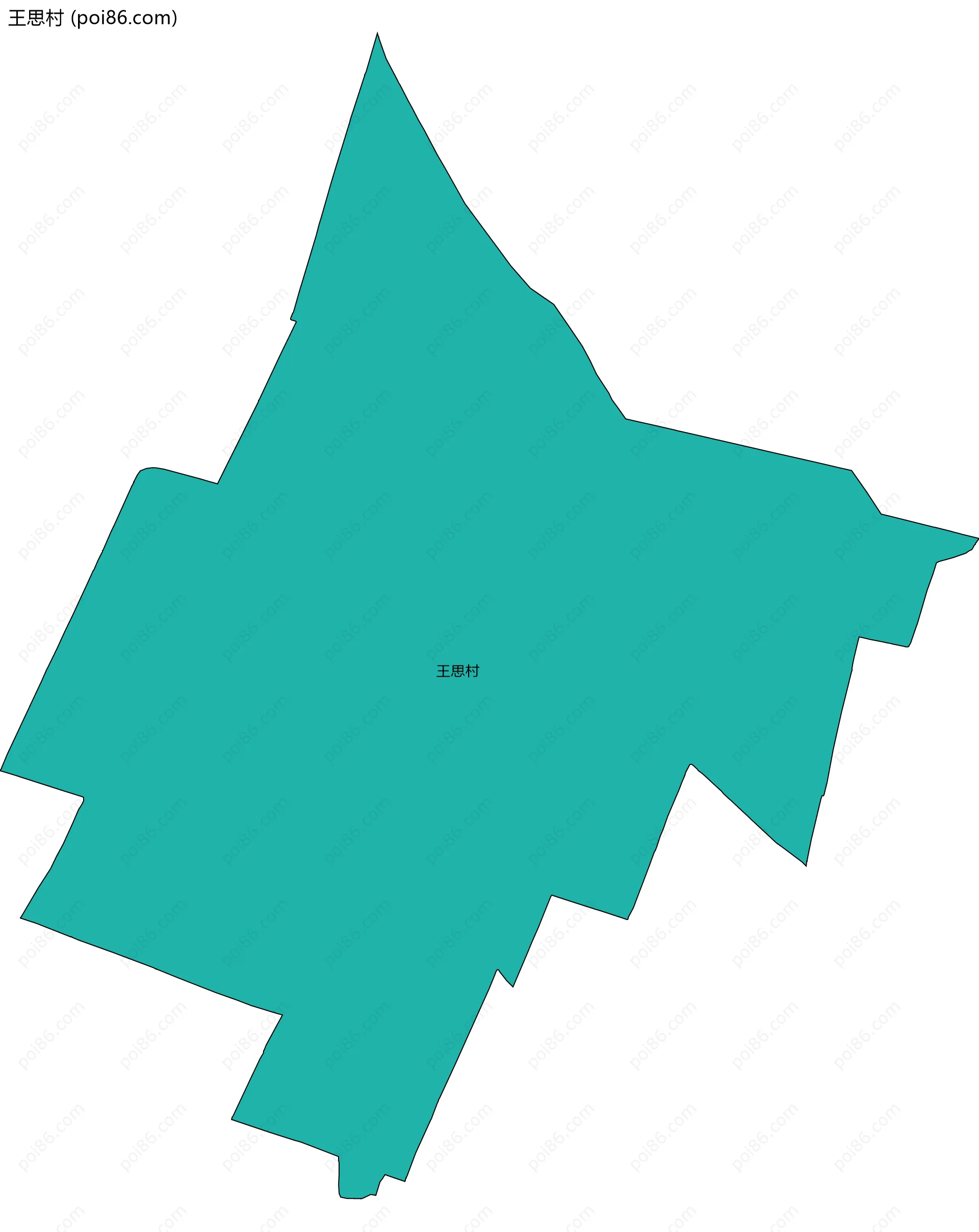 王思村边界地图