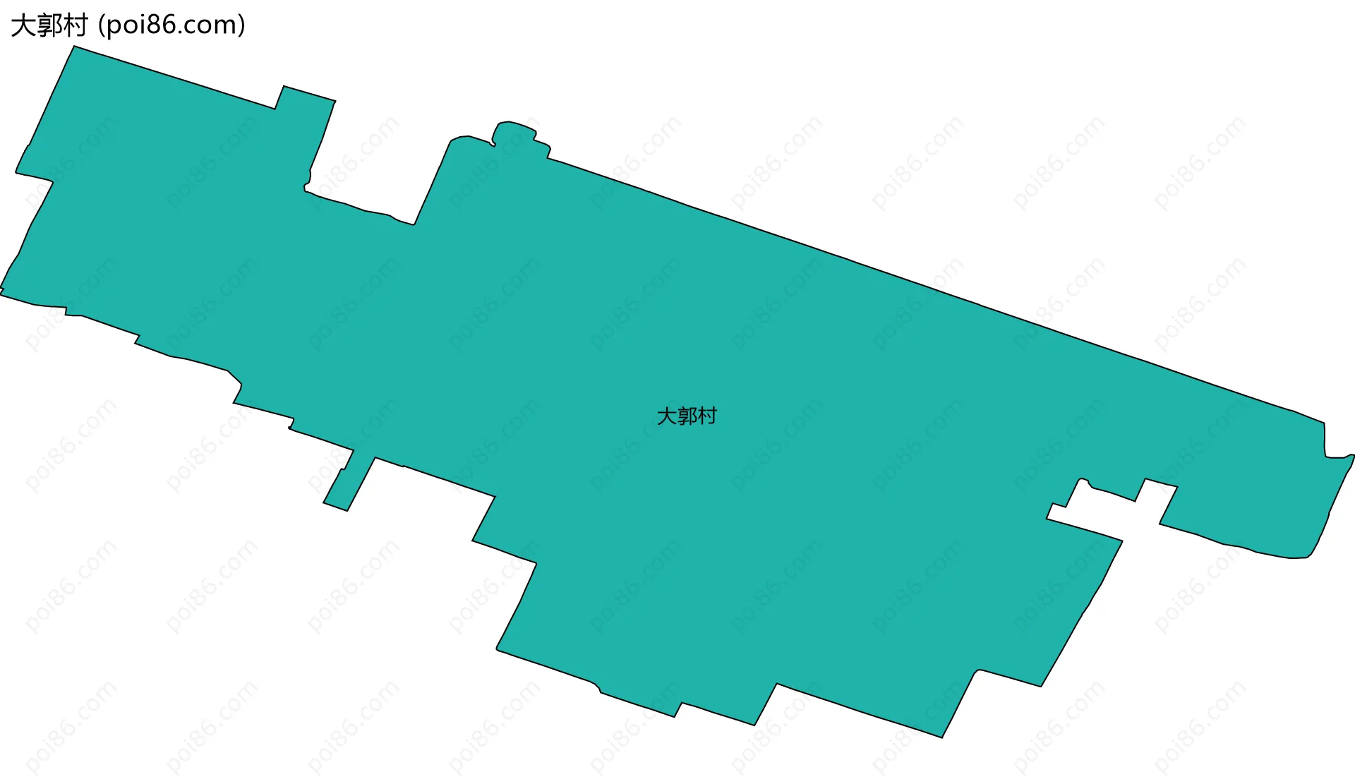 大郭村边界地图