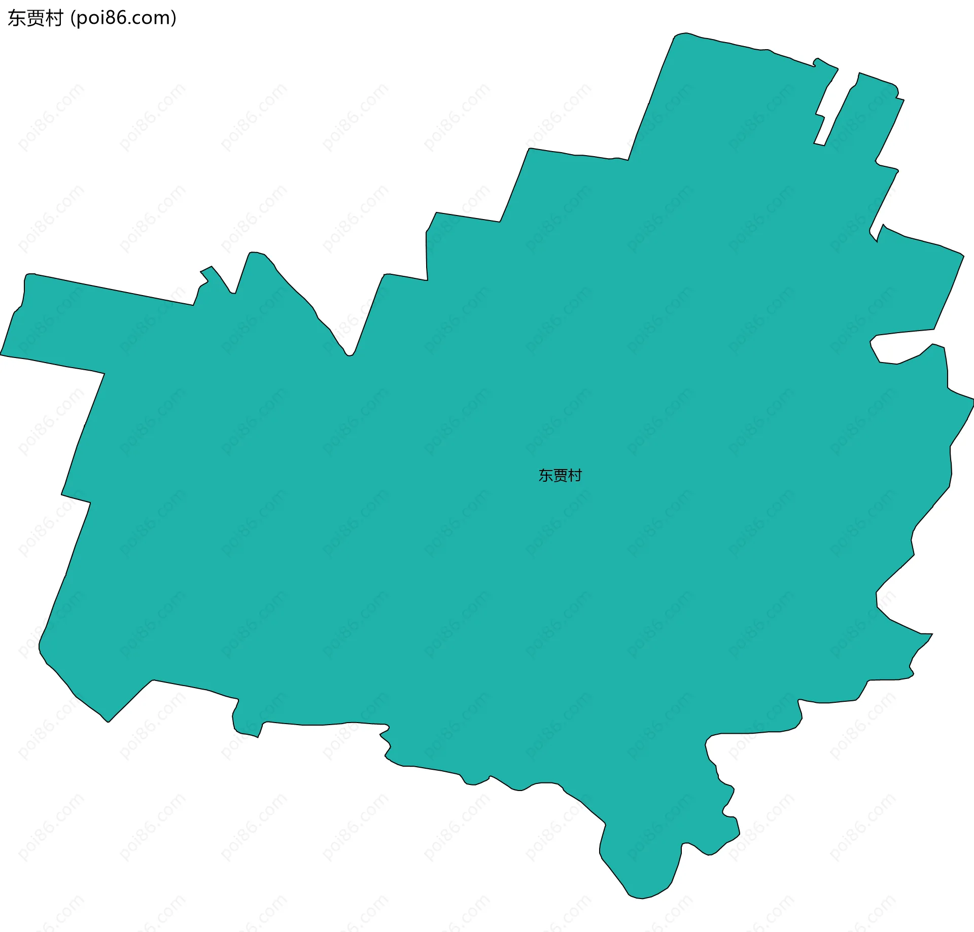 东贾村边界地图