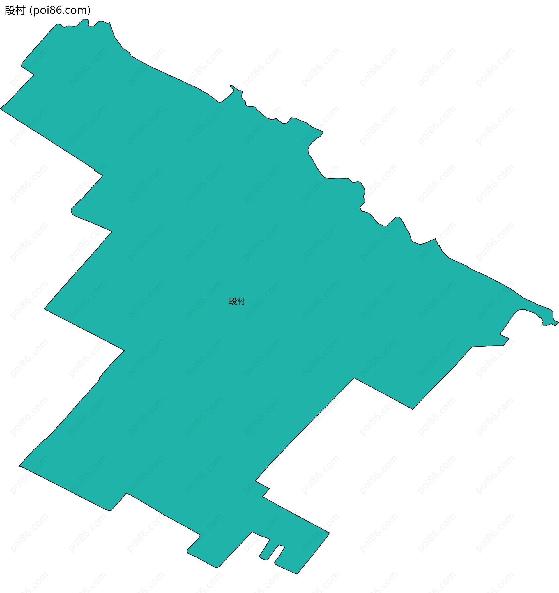 段村边界地图