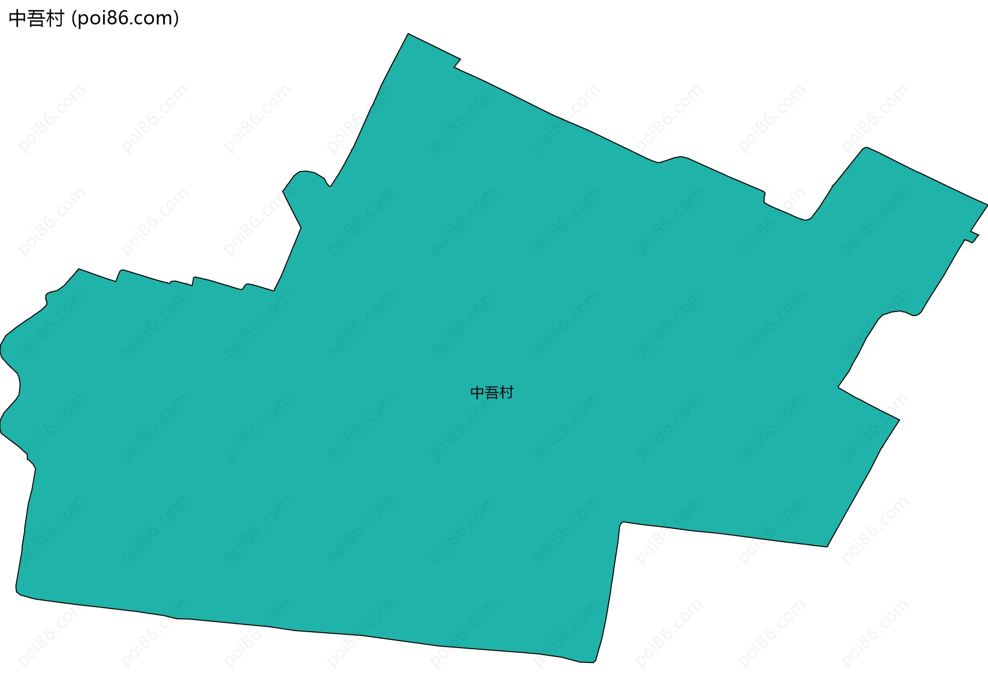中吾村边界地图