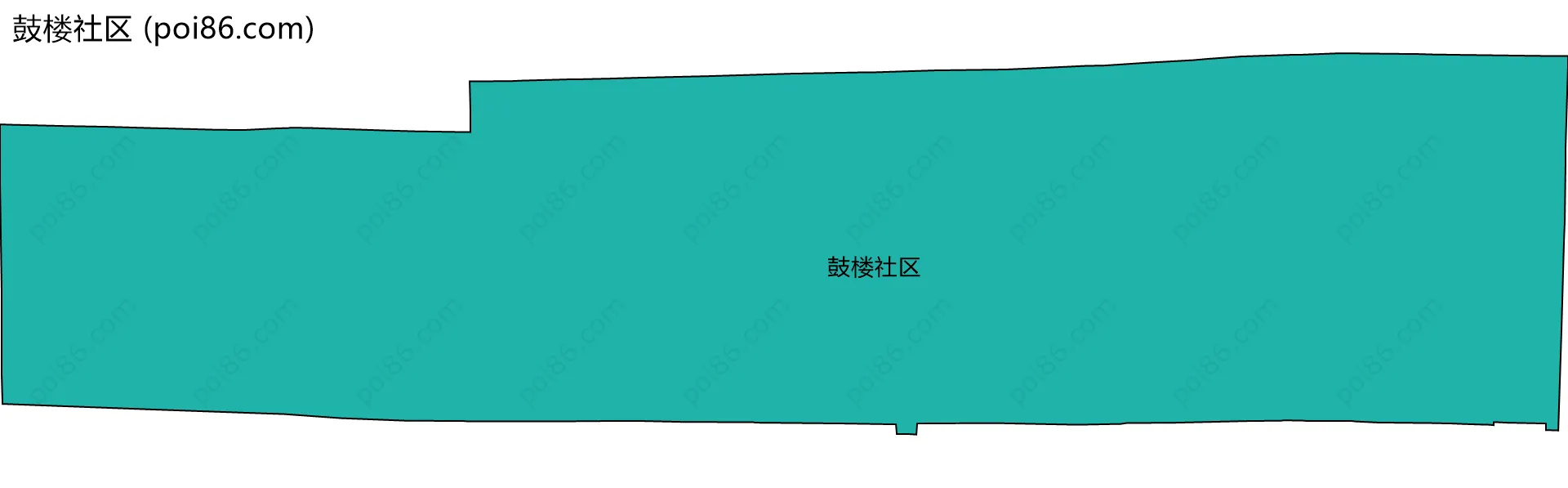 鼓楼社区边界地图