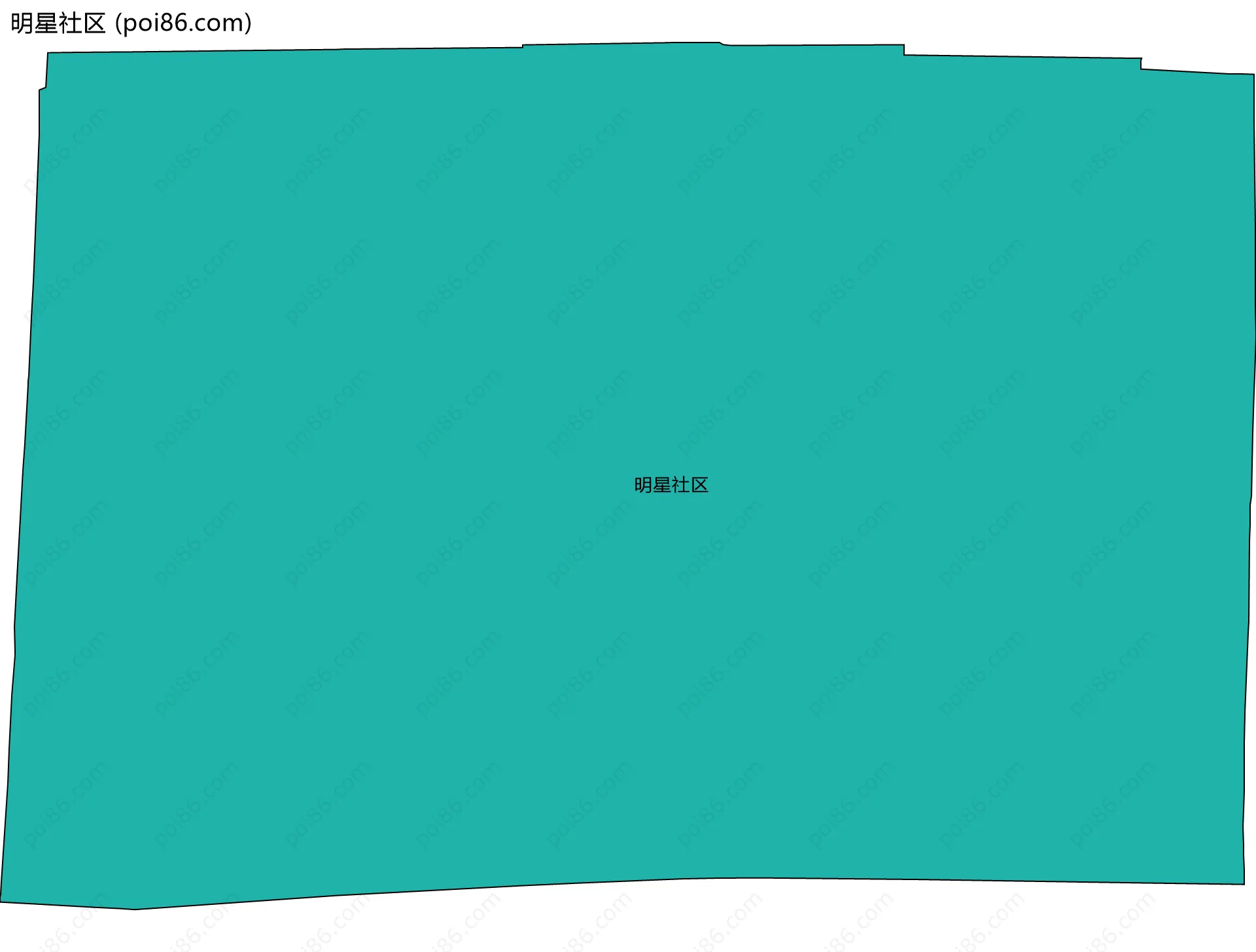 明星社区边界地图