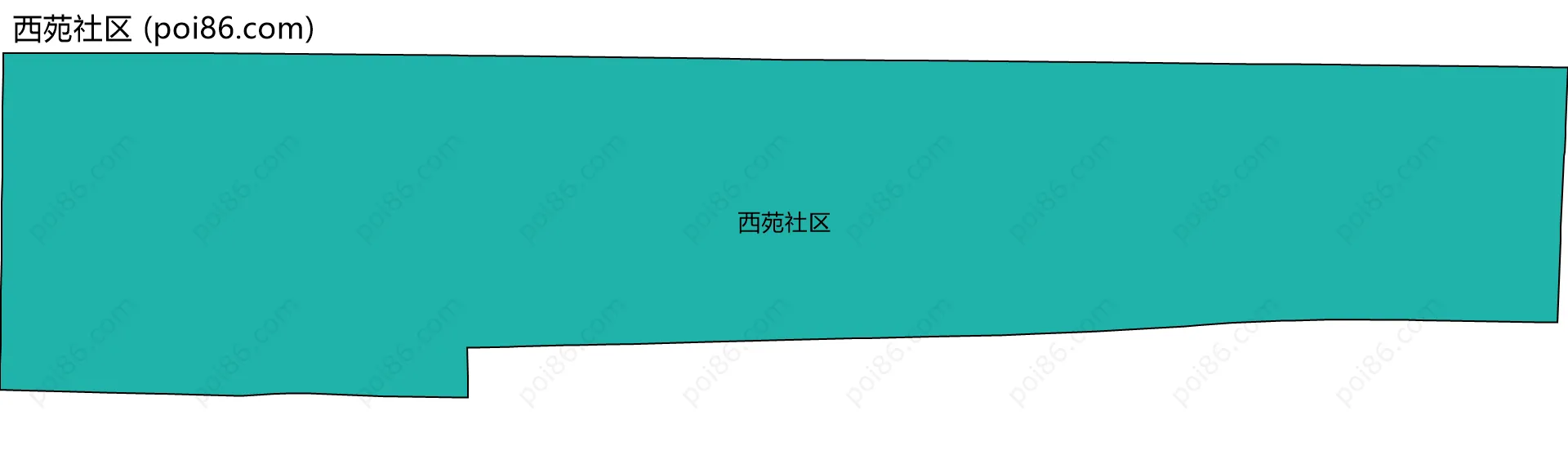 西苑社区边界地图