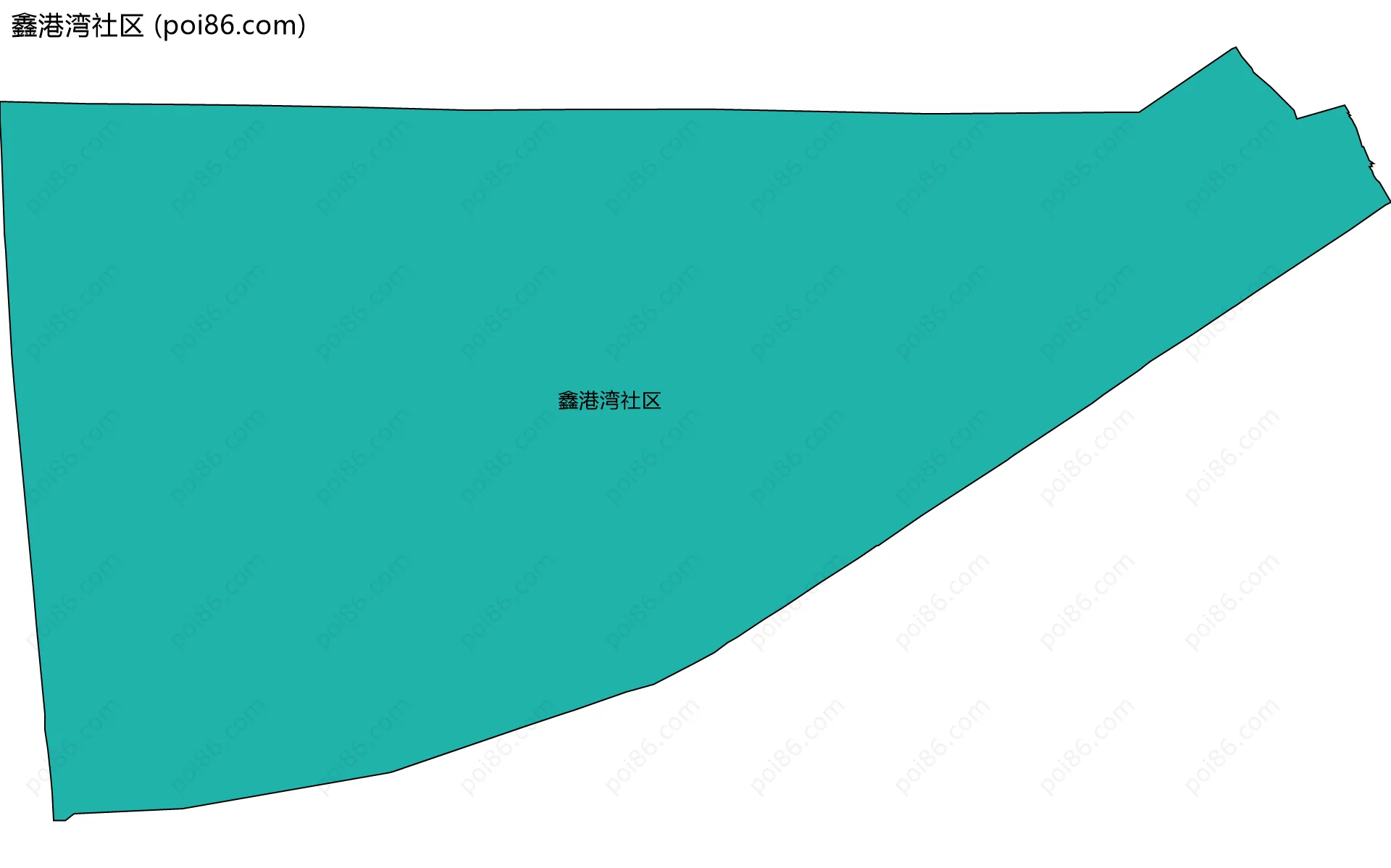鑫港湾社区边界地图