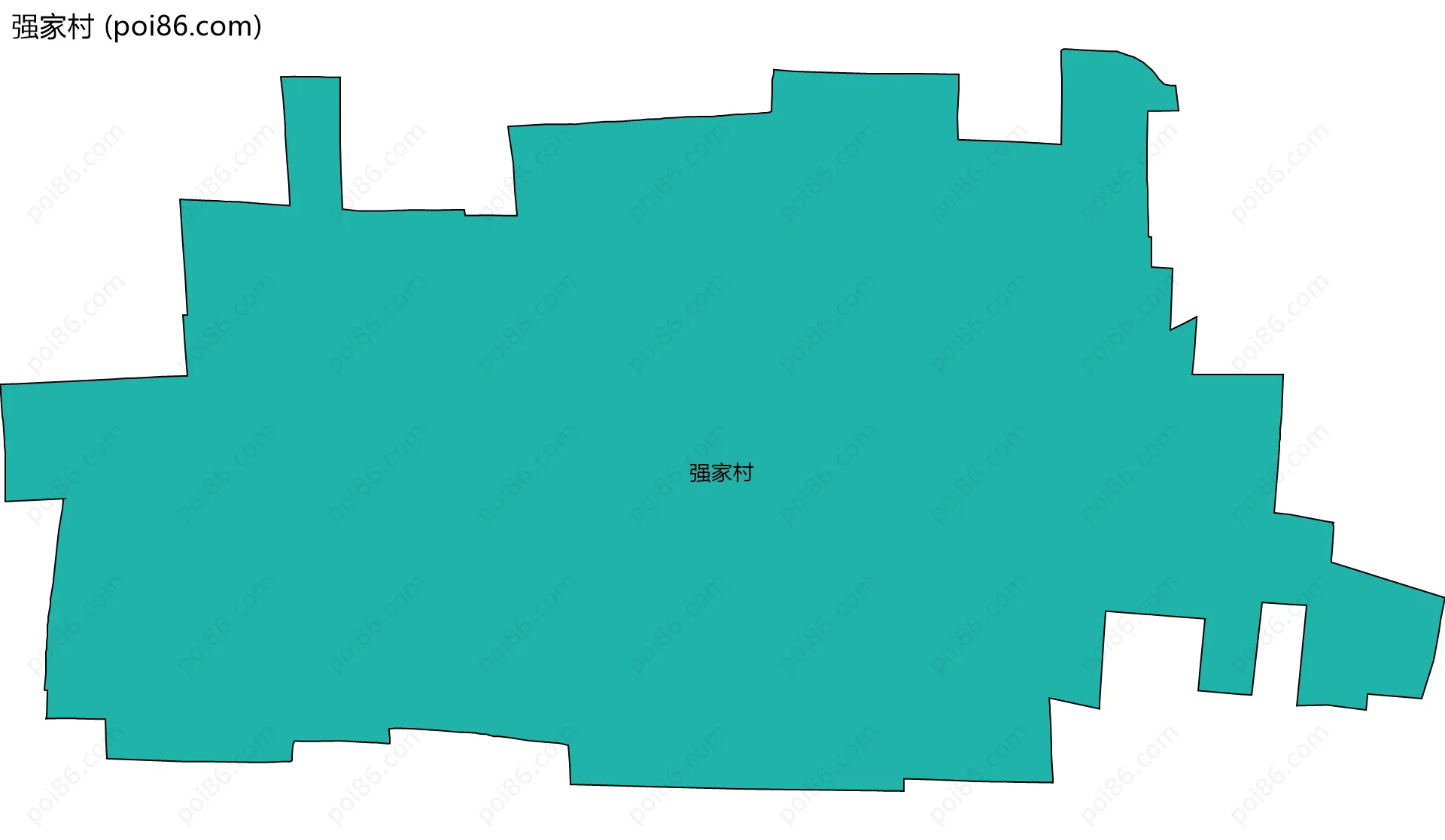 强家村边界地图