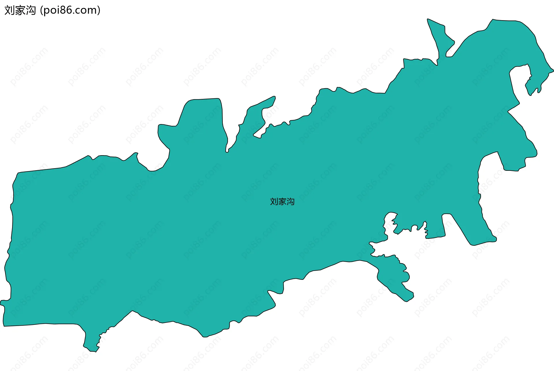 刘家沟边界地图
