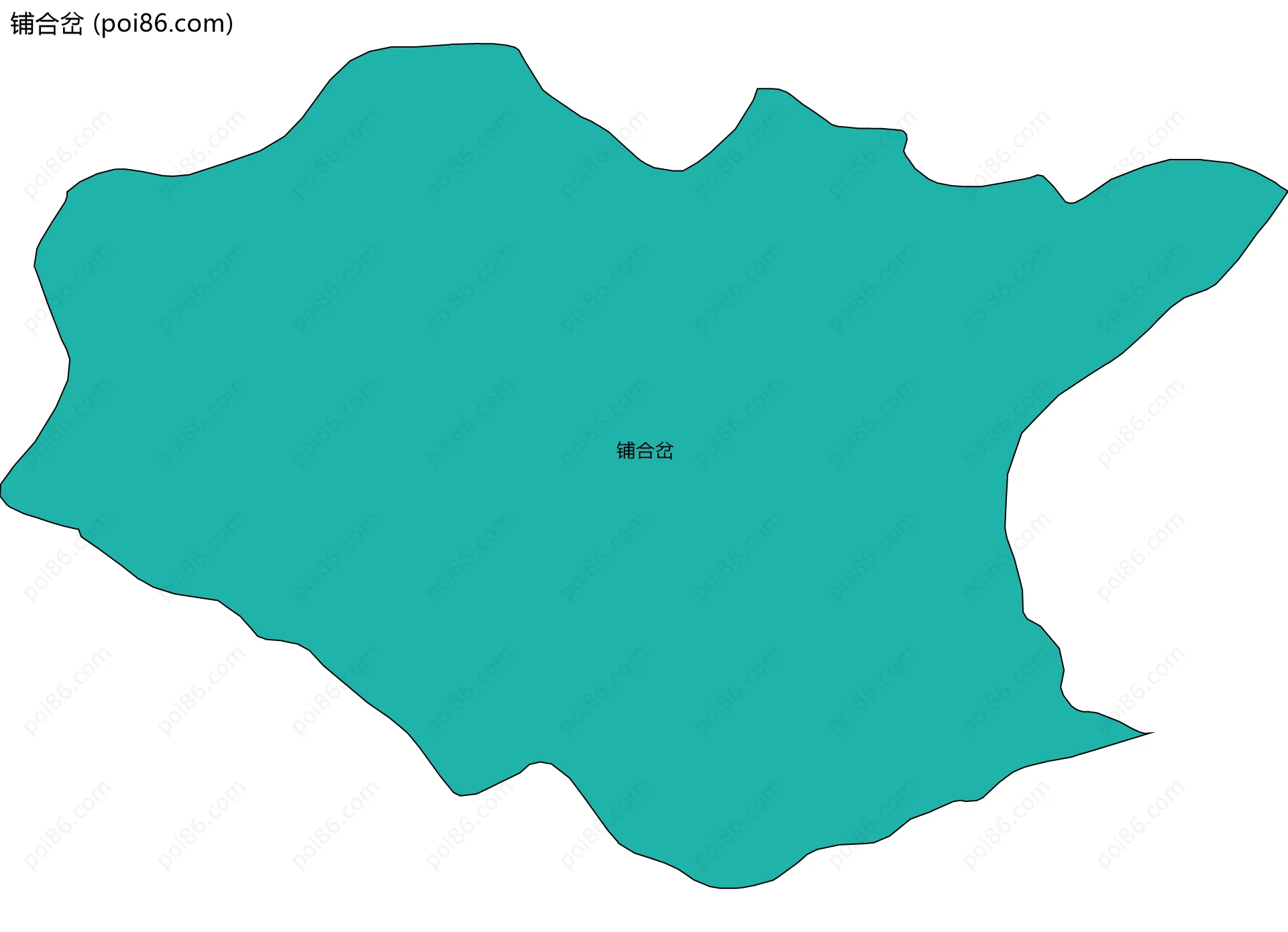 铺合岔边界地图