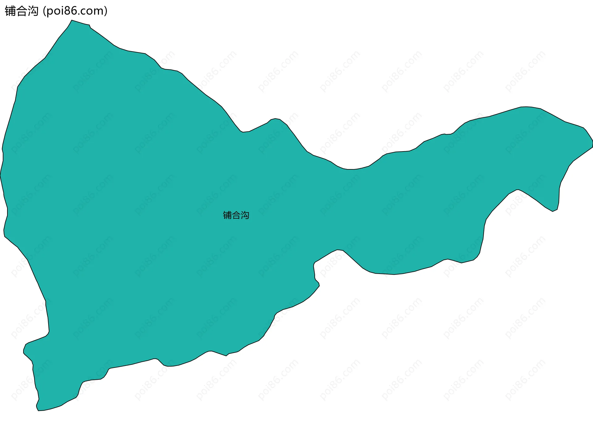 铺合沟边界地图