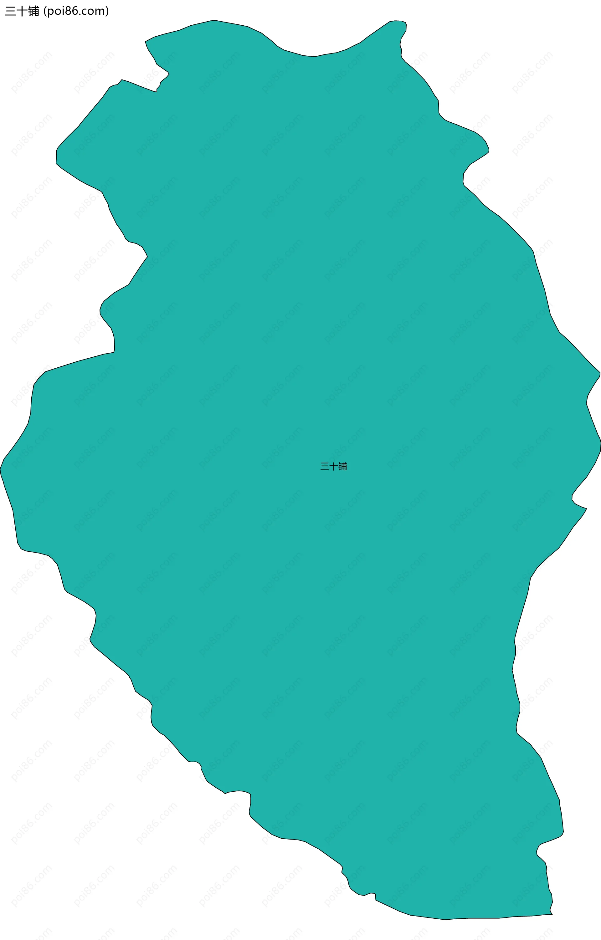 三十铺边界地图