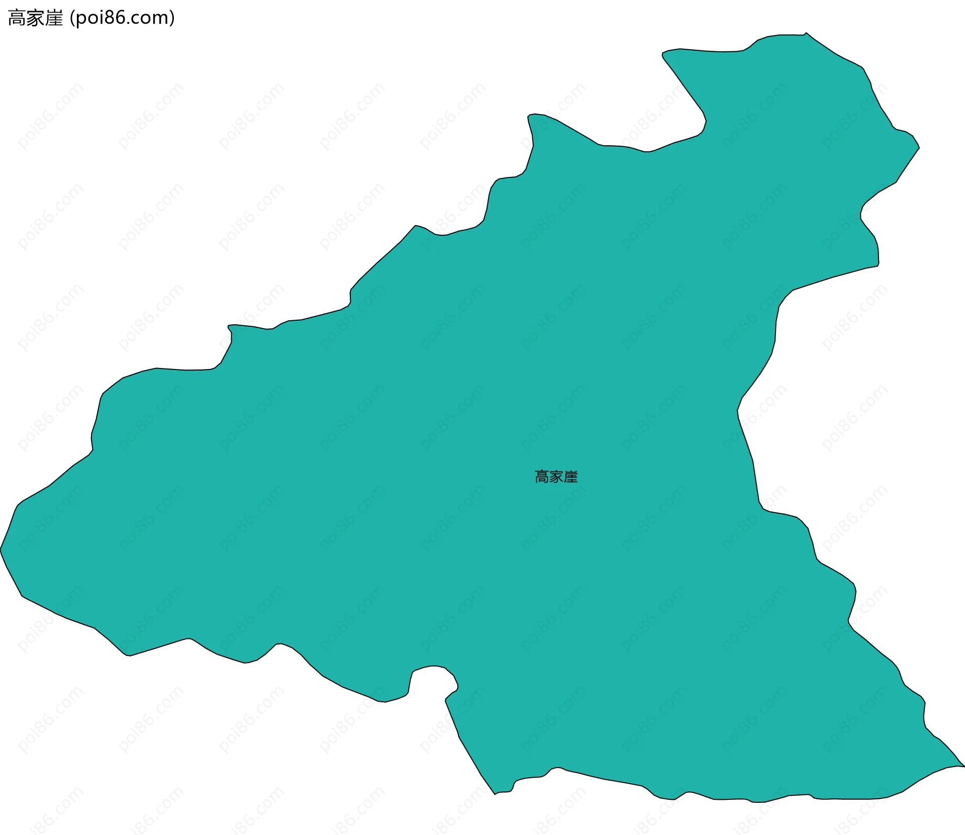 高家崖边界地图
