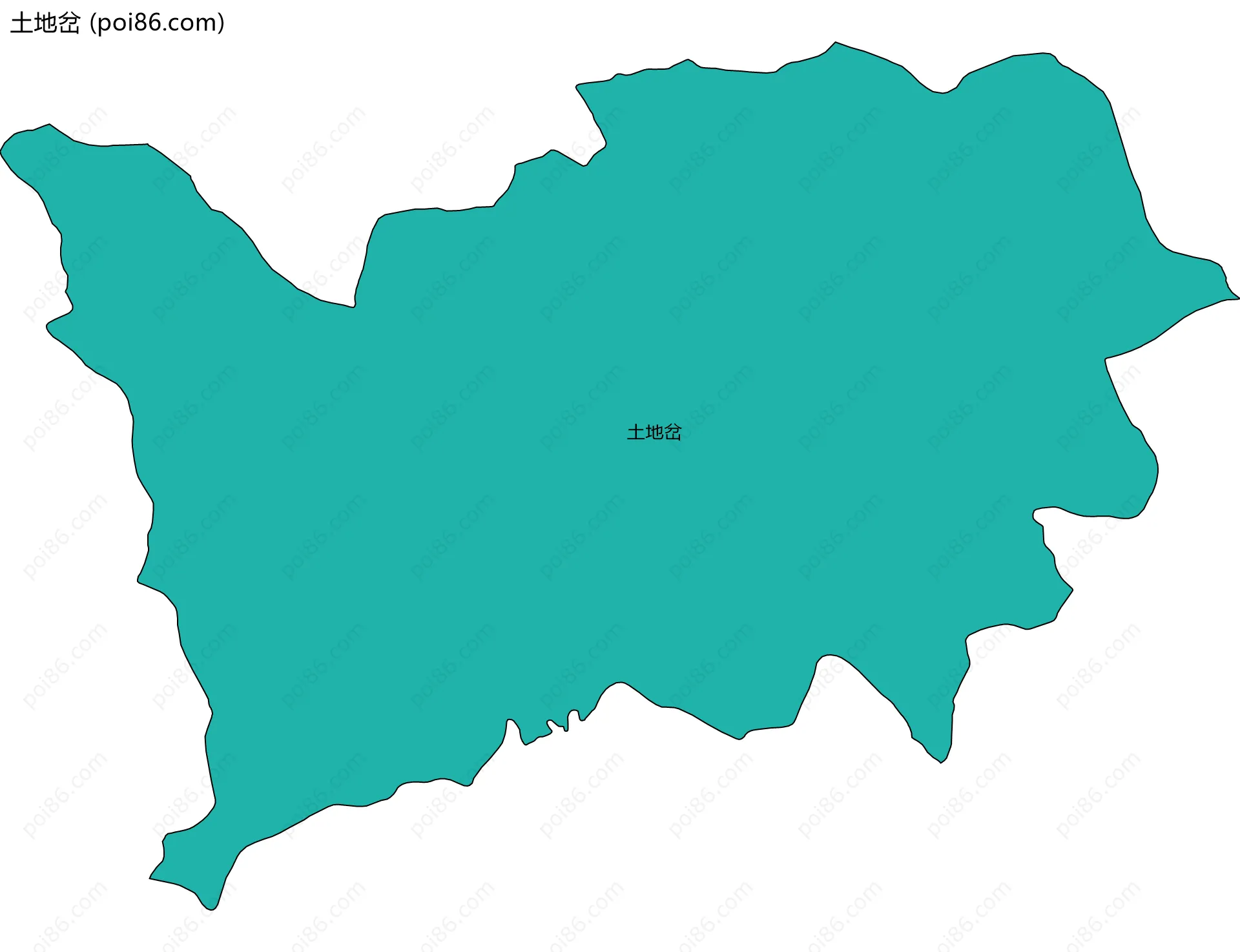 土地岔边界地图