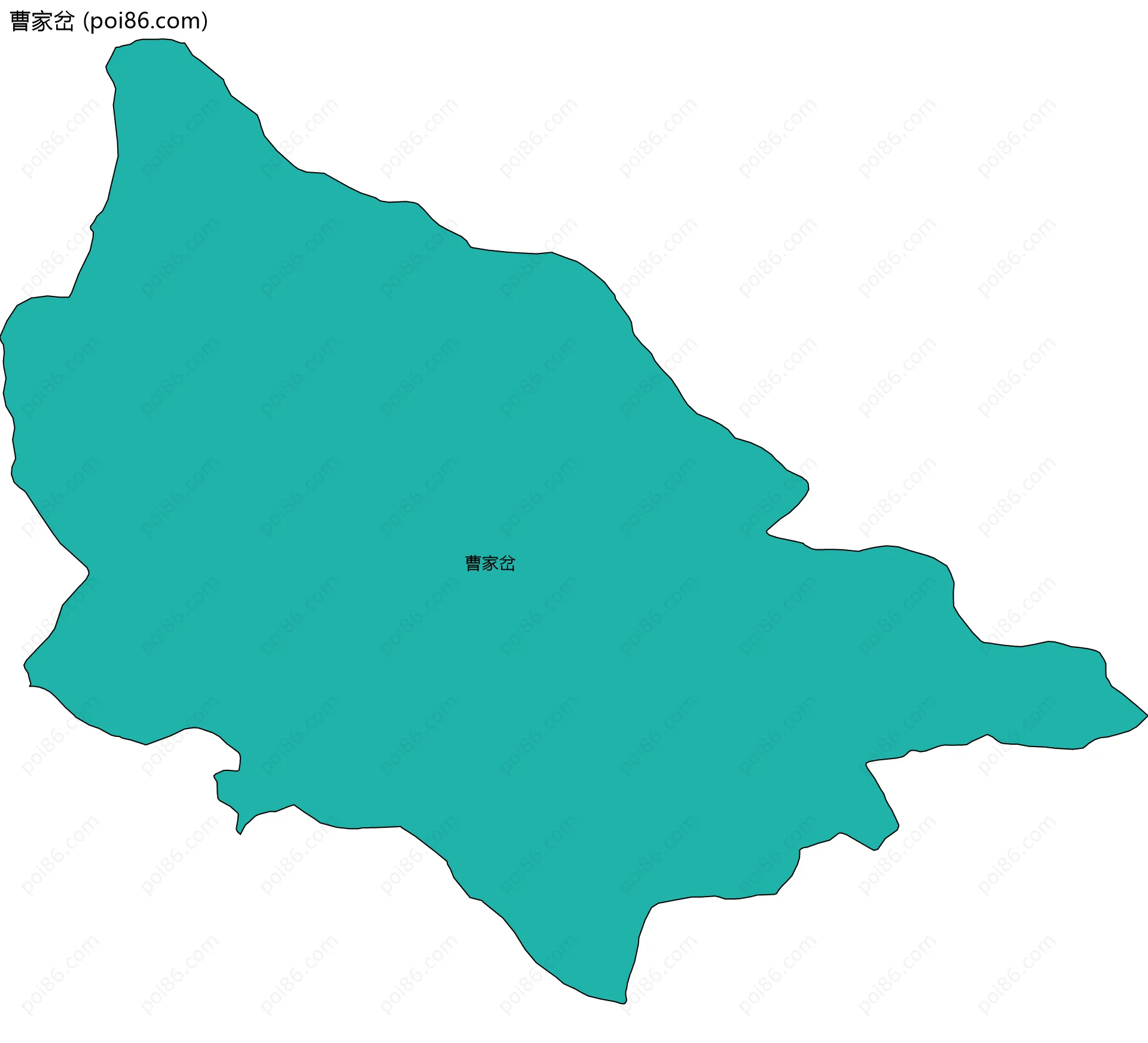 曹家岔边界地图