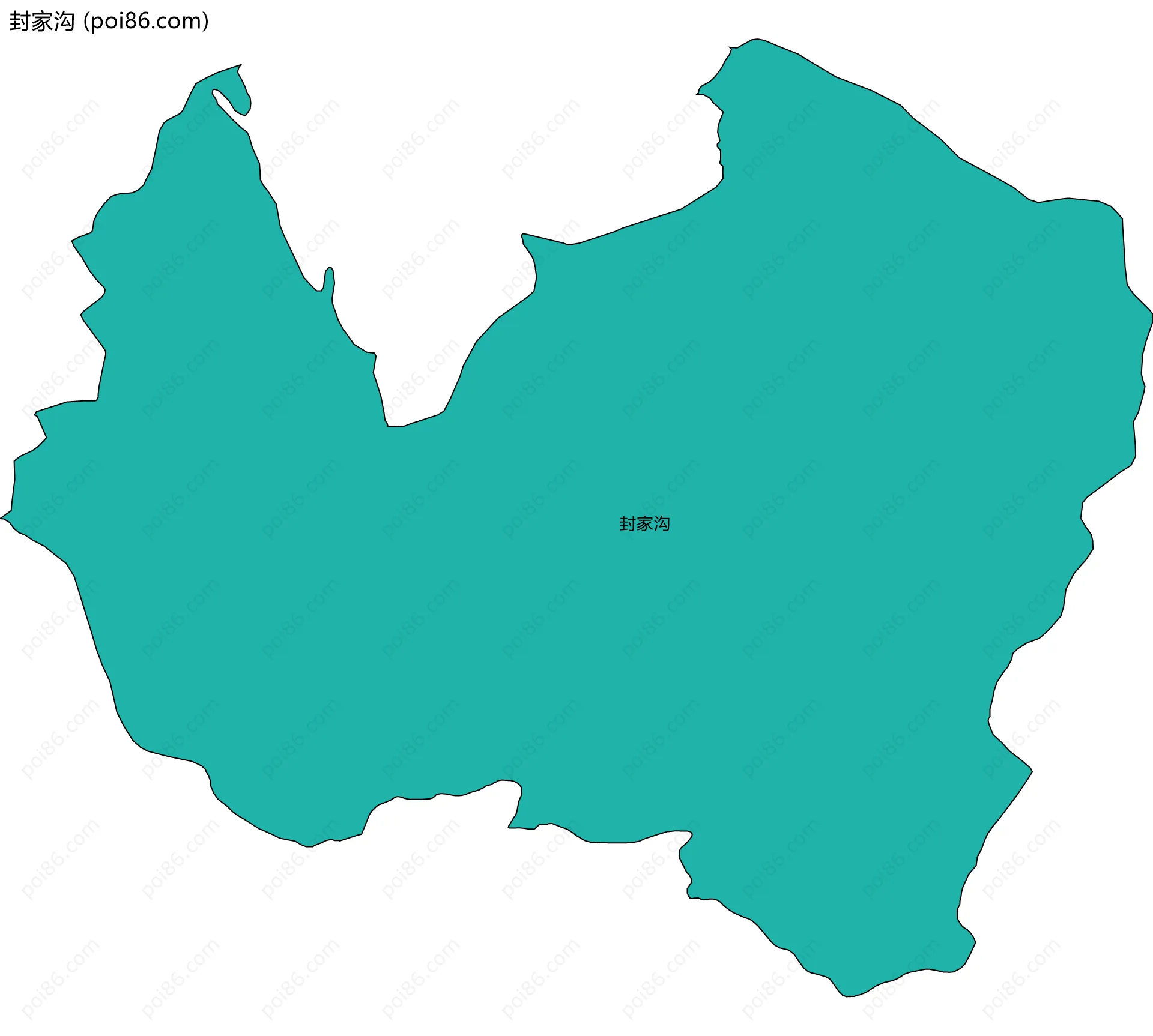 封家沟边界地图