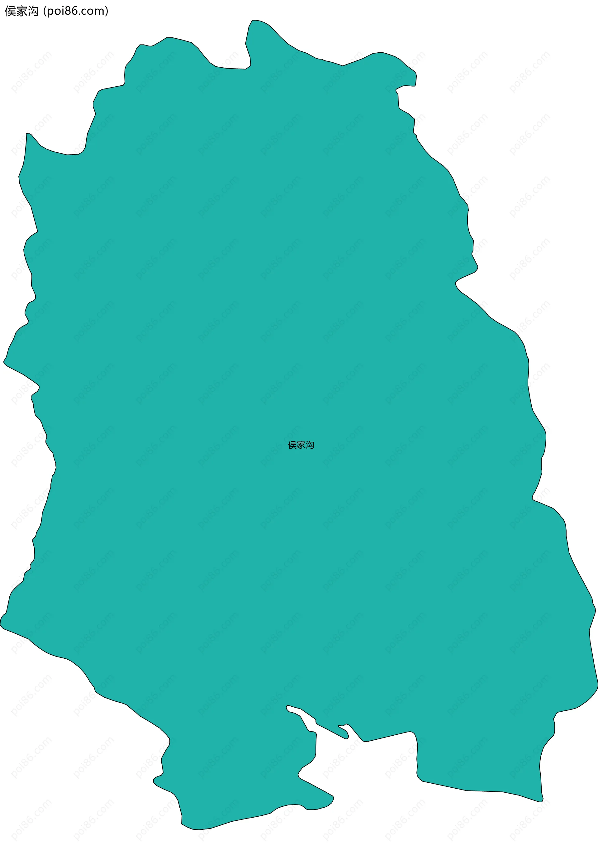 侯家沟边界地图