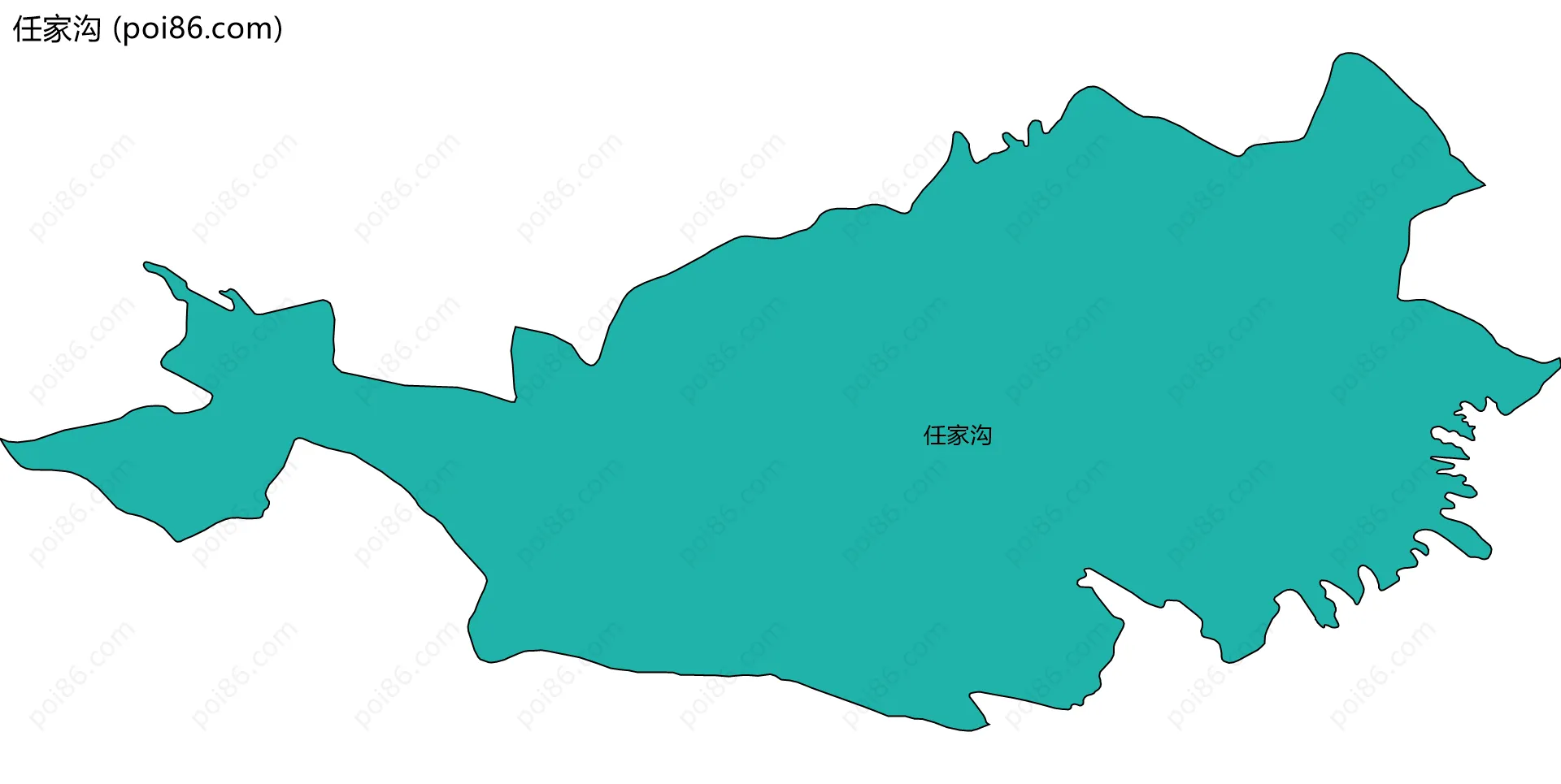 任家沟边界地图