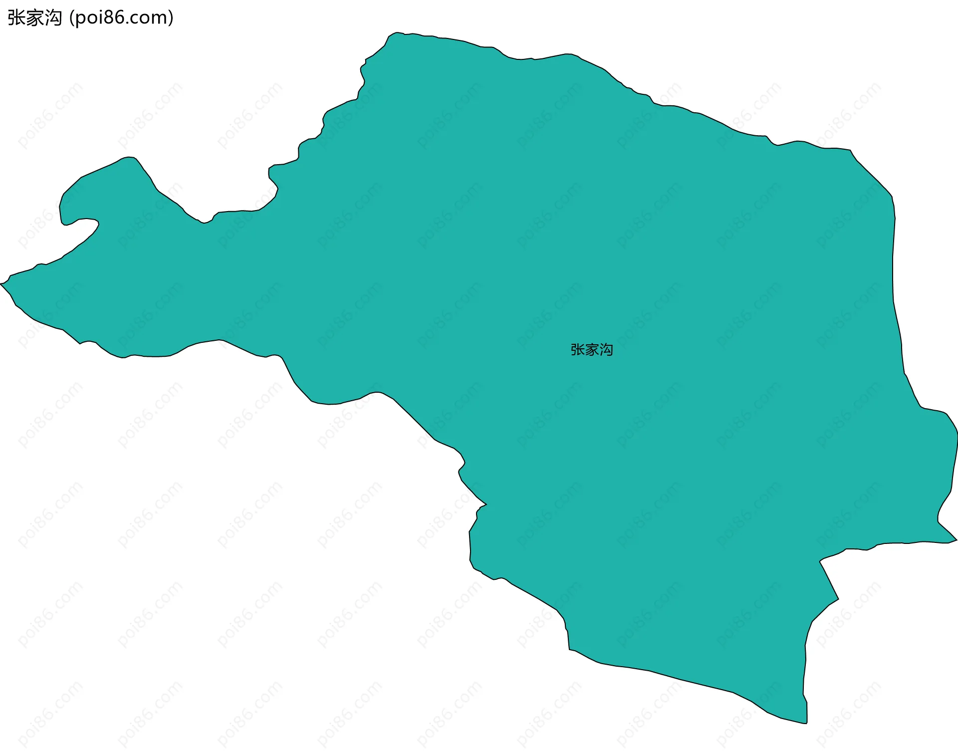 张家沟边界地图