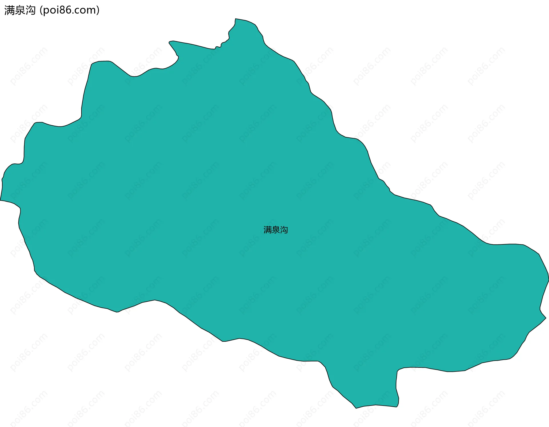 满泉沟边界地图