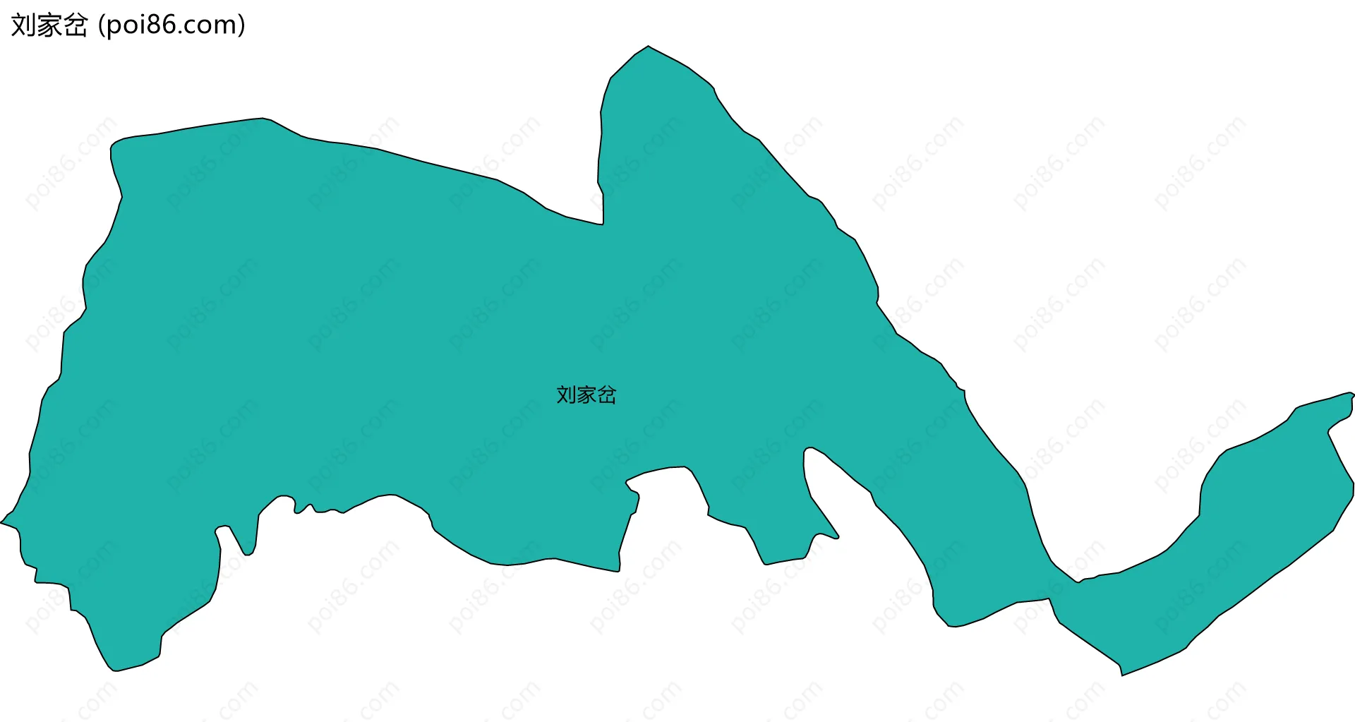 刘家岔边界地图