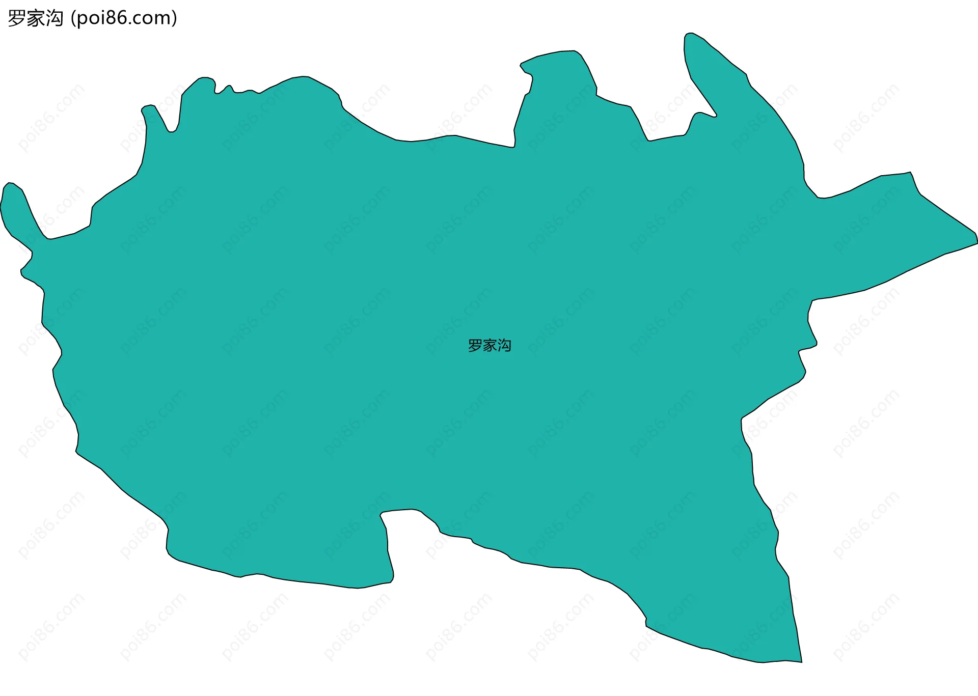 罗家沟边界地图