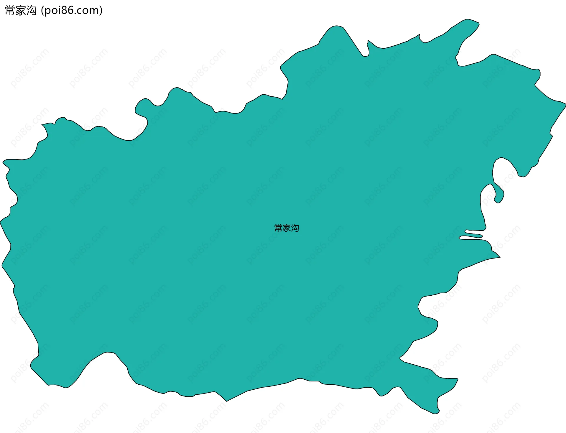 常家沟边界地图