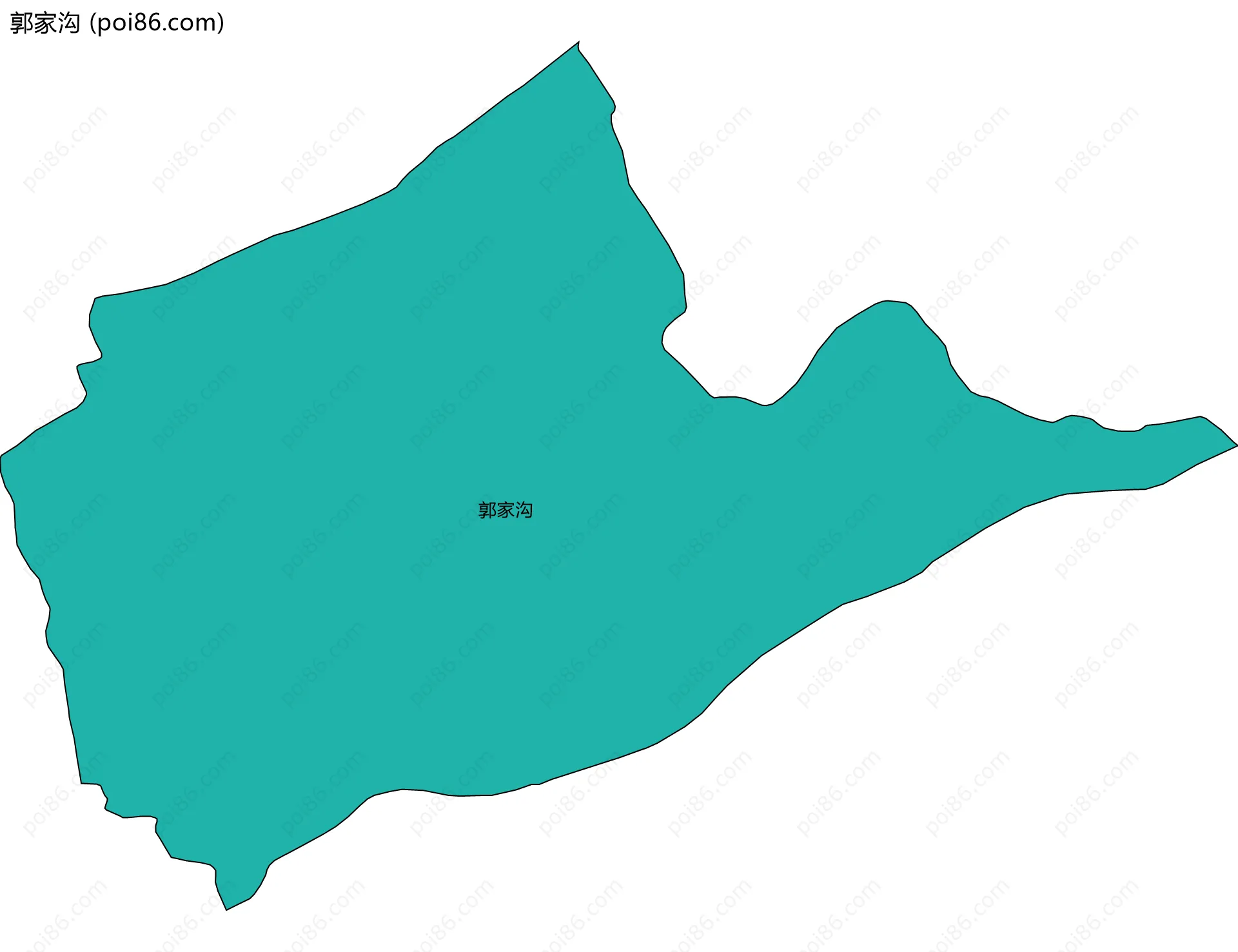 郭家沟边界地图