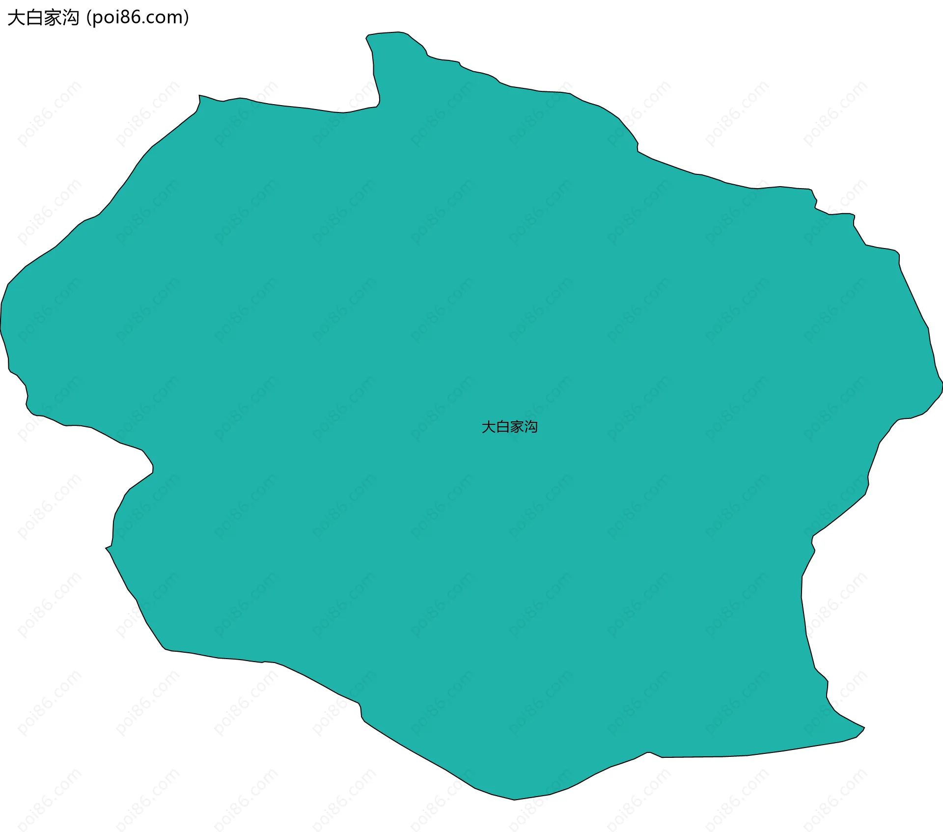 大白家沟边界地图