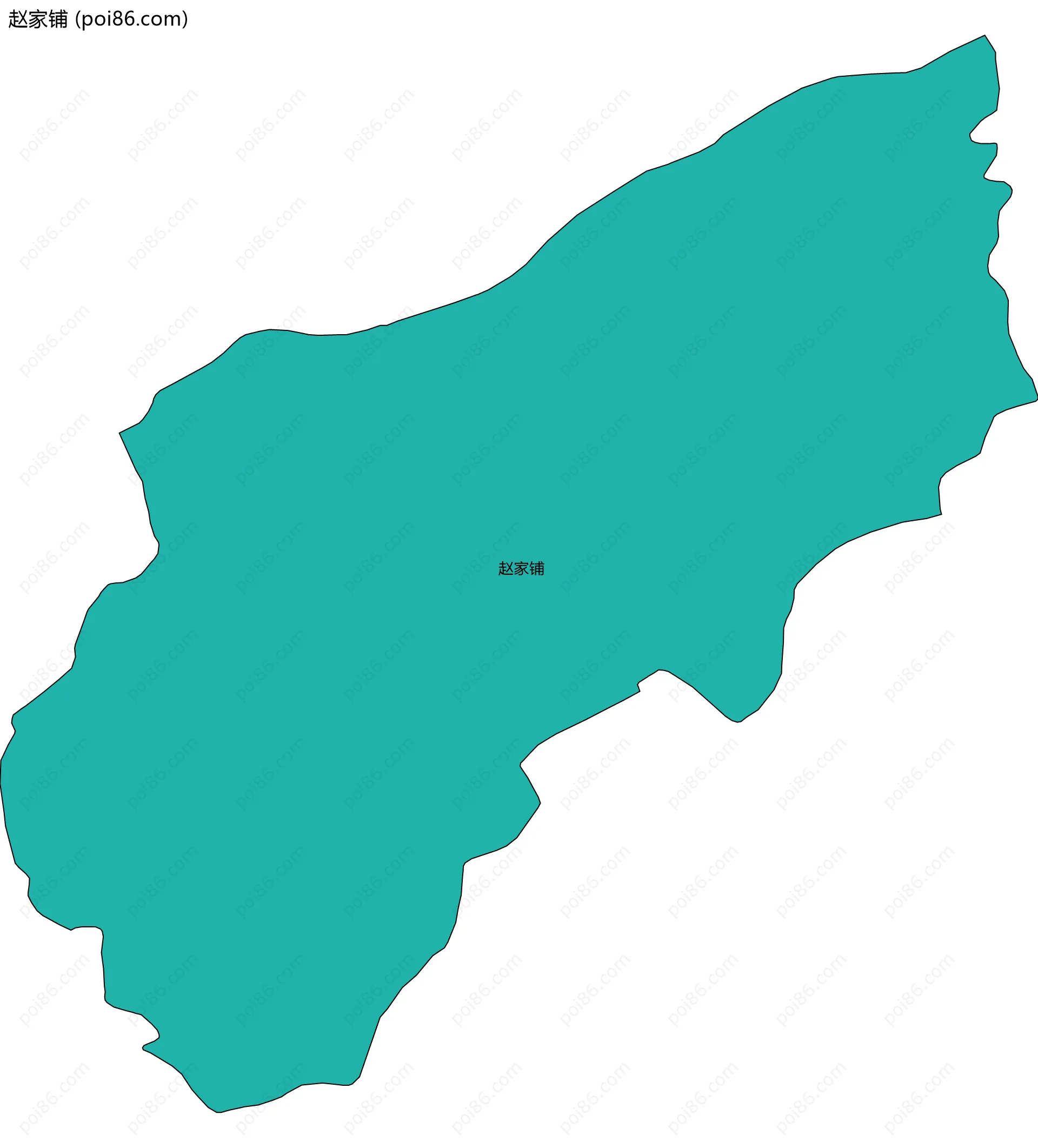赵家铺边界地图