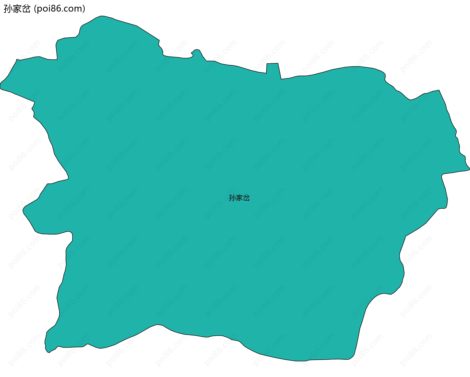 孙家岔边界地图