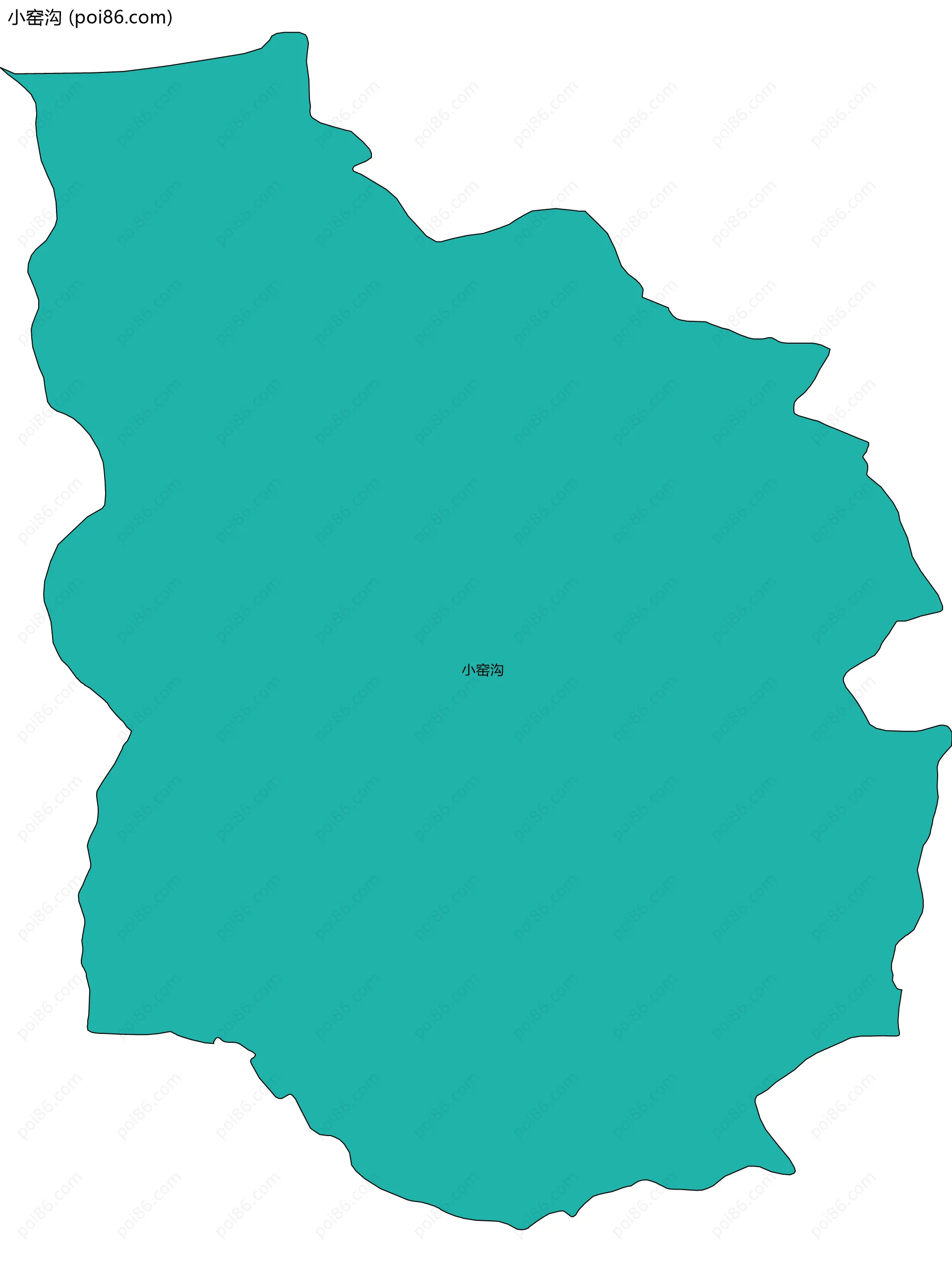 小窑沟边界地图