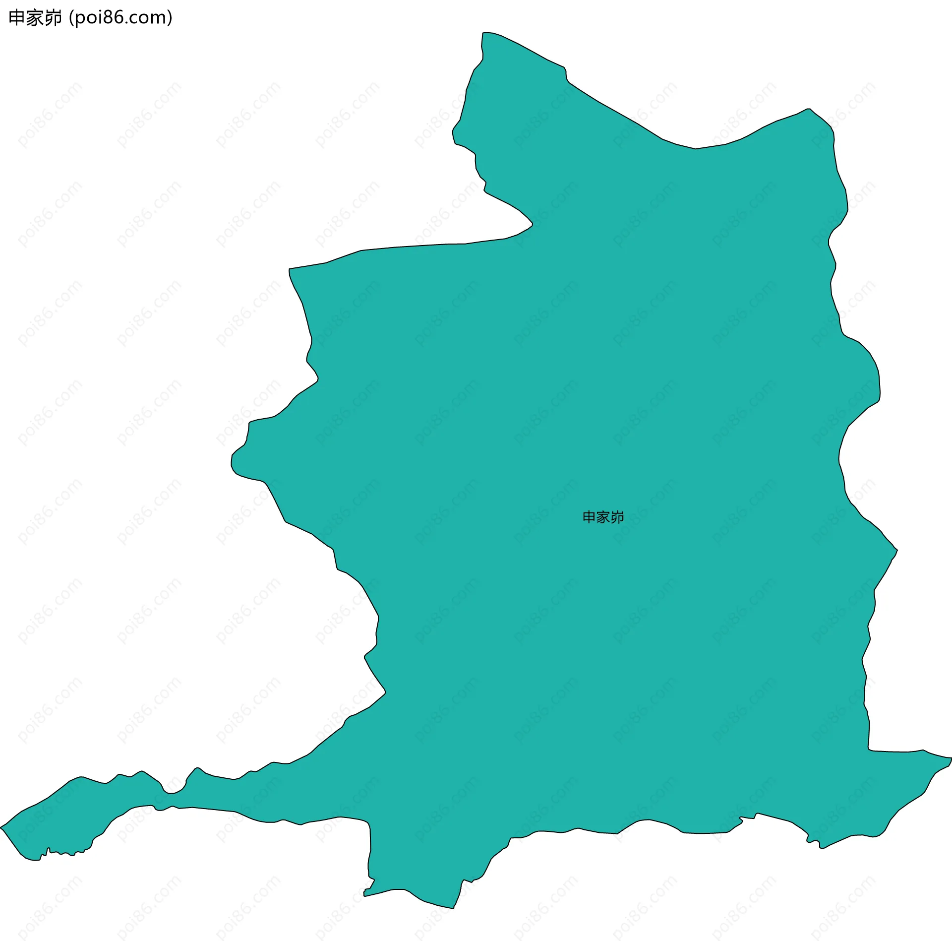 申家峁边界地图