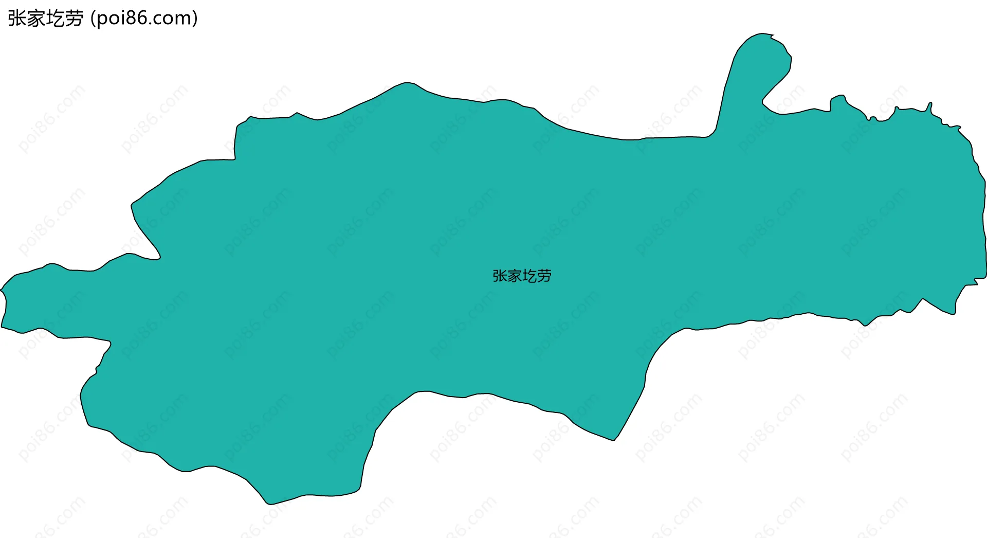 张家圪劳边界地图