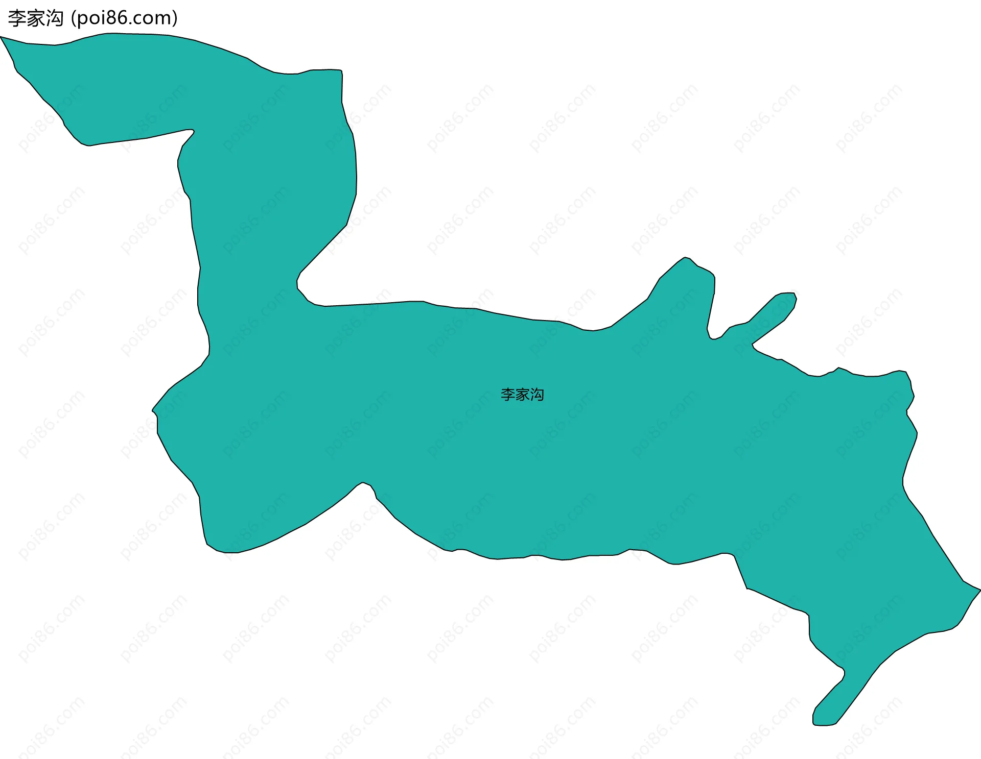 李家沟边界地图