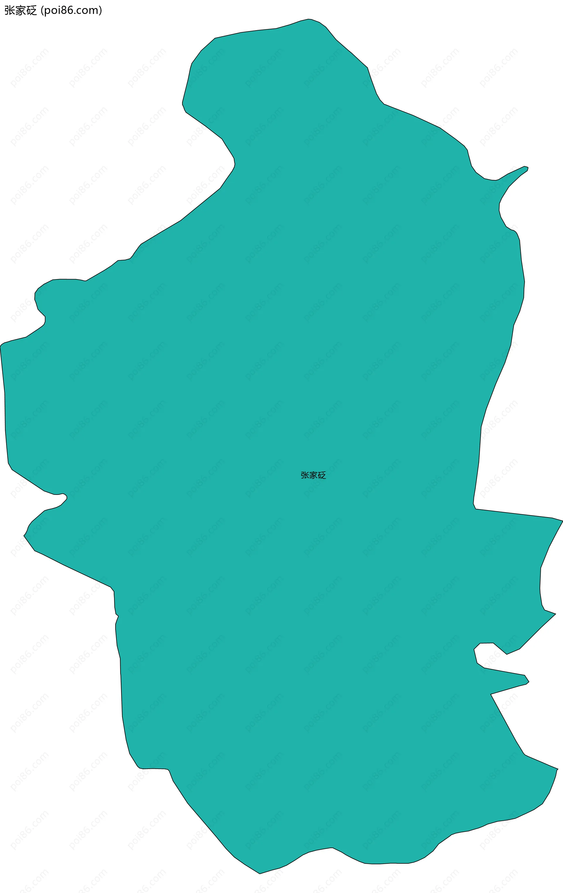 张家砭边界地图