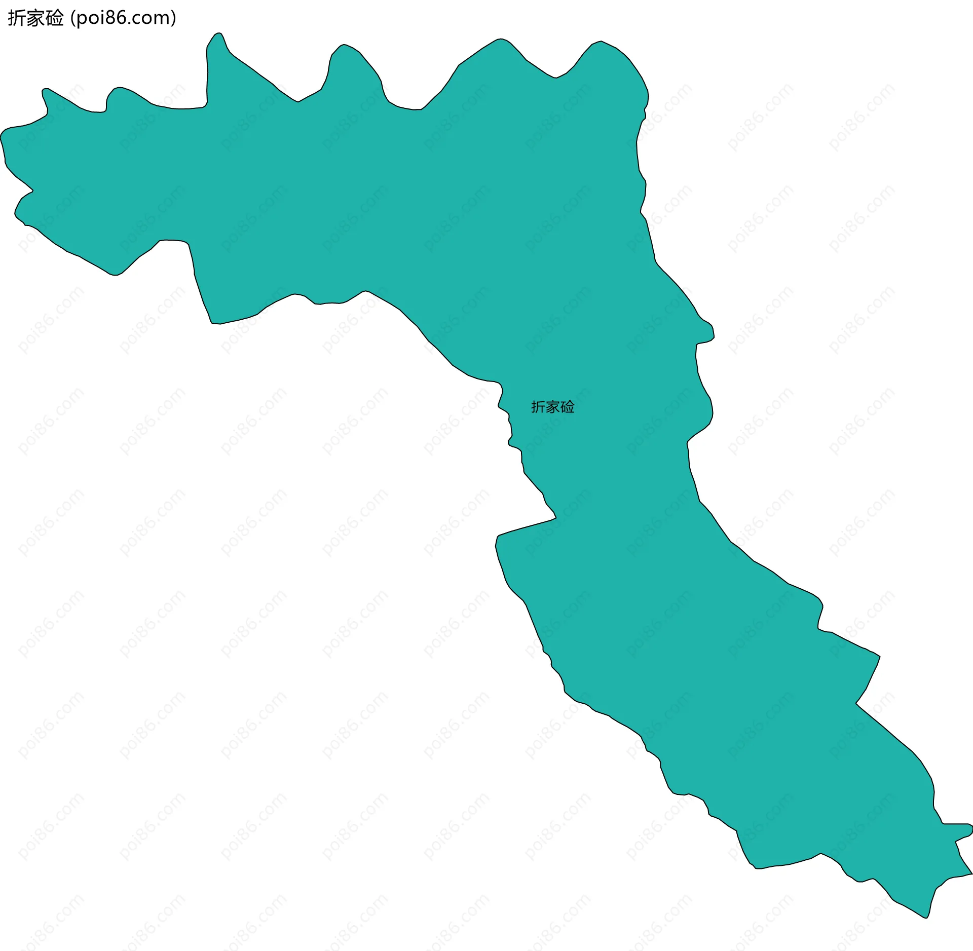 折家硷边界地图