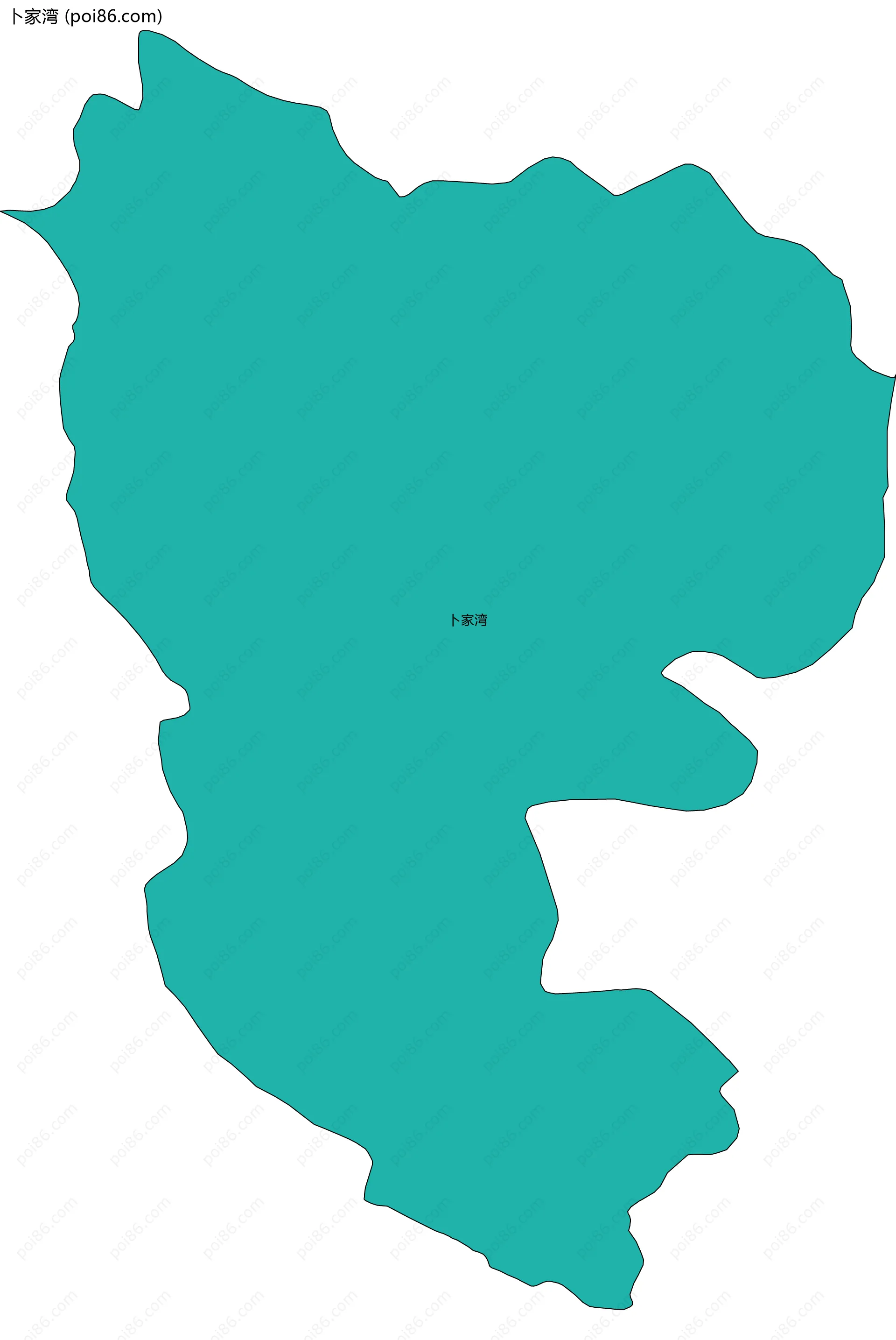 卜家湾边界地图