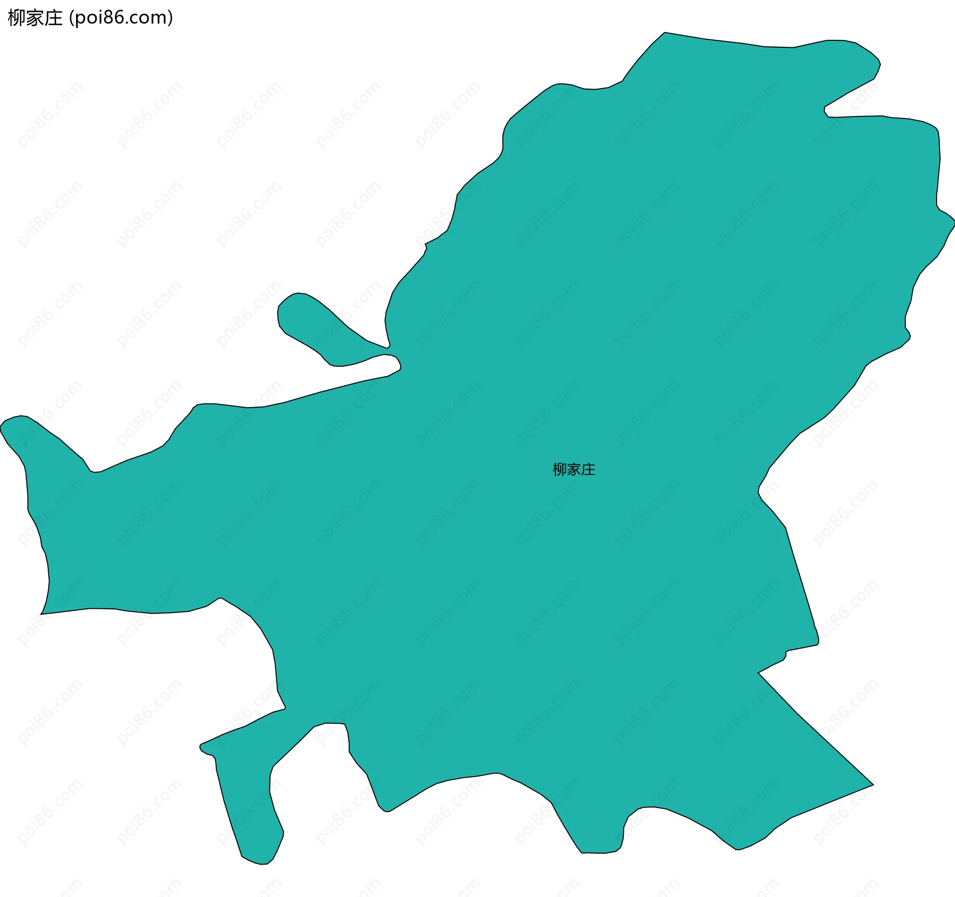 柳家庄边界地图