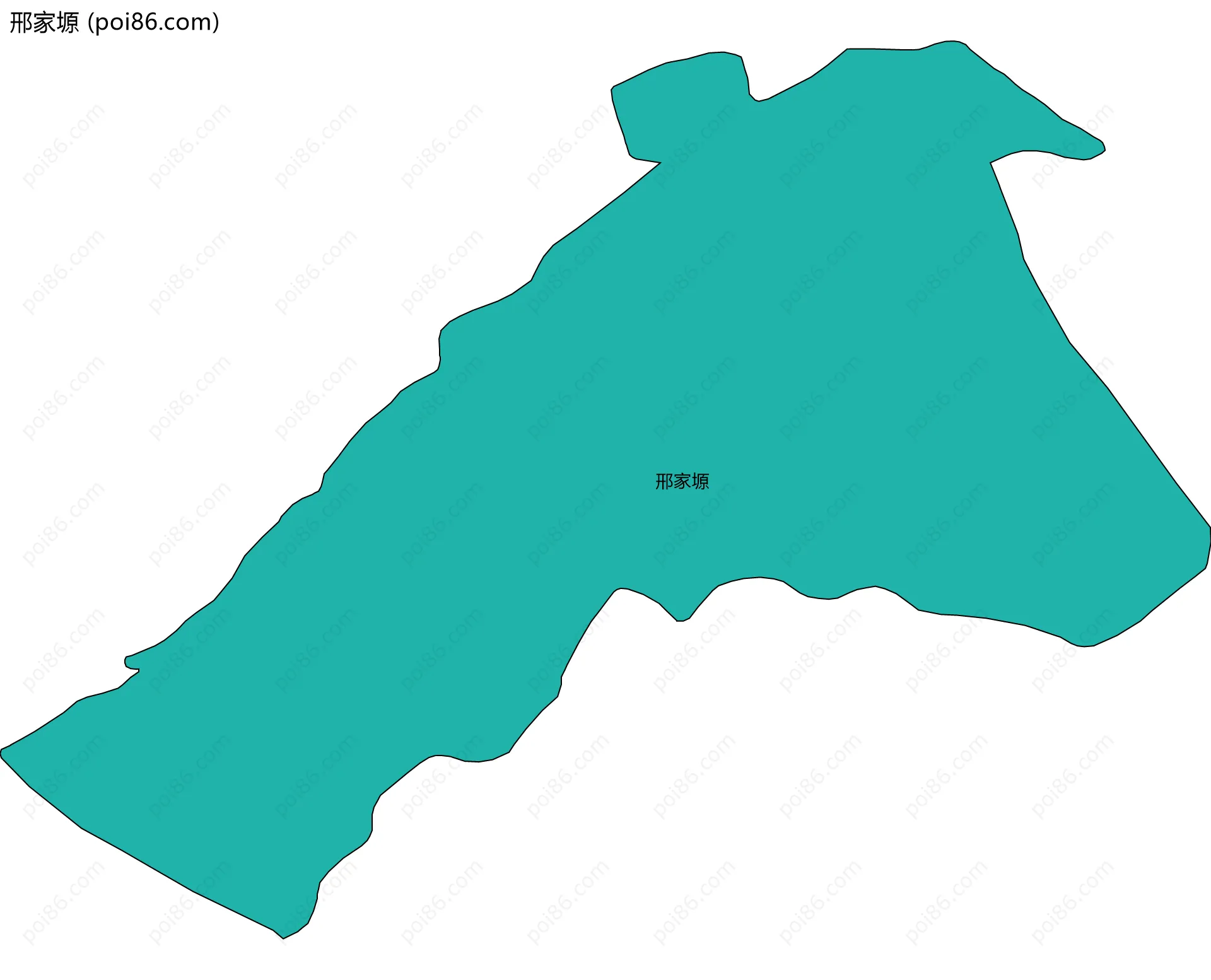 邢家塬边界地图