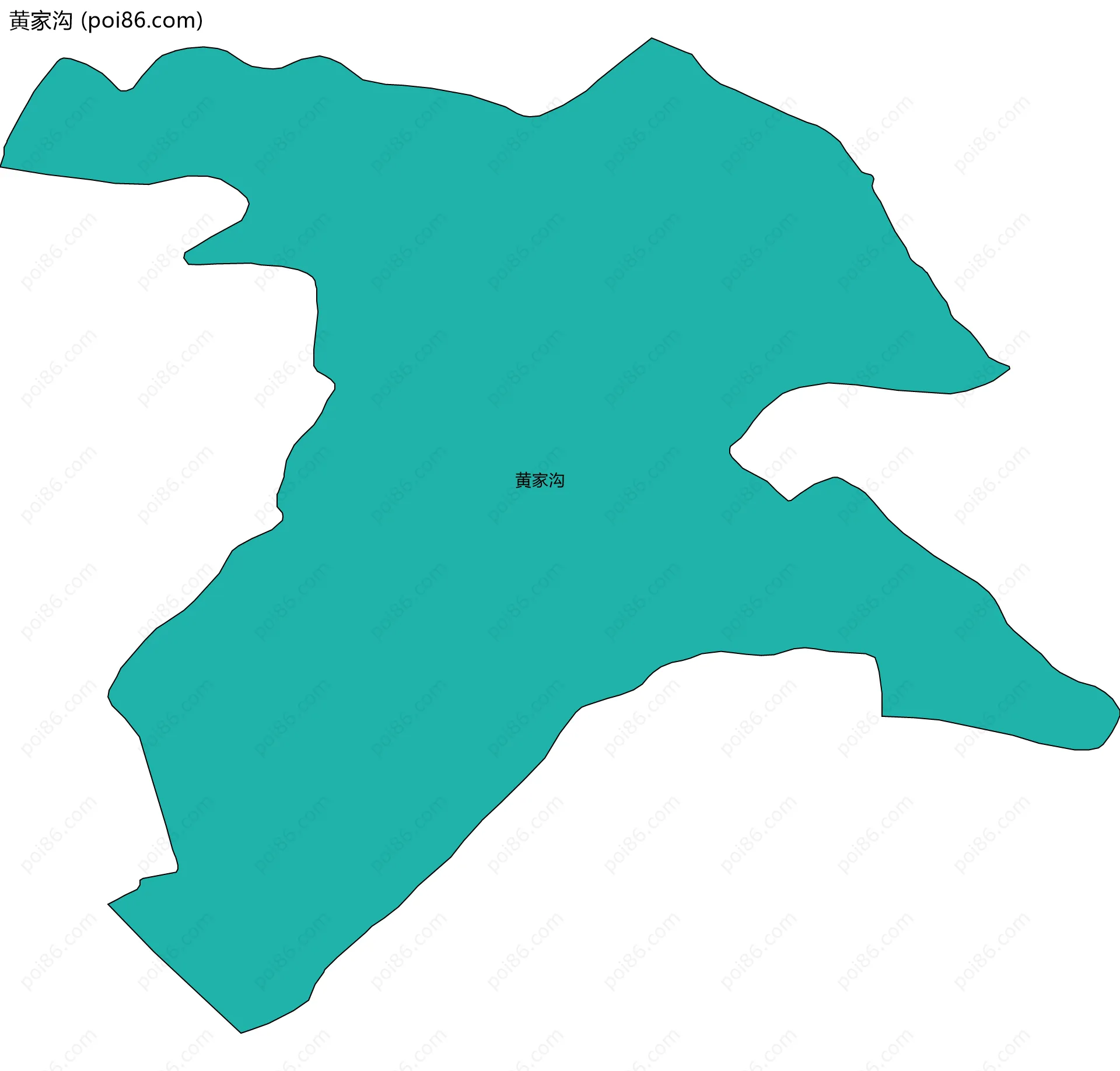 黄家沟边界地图