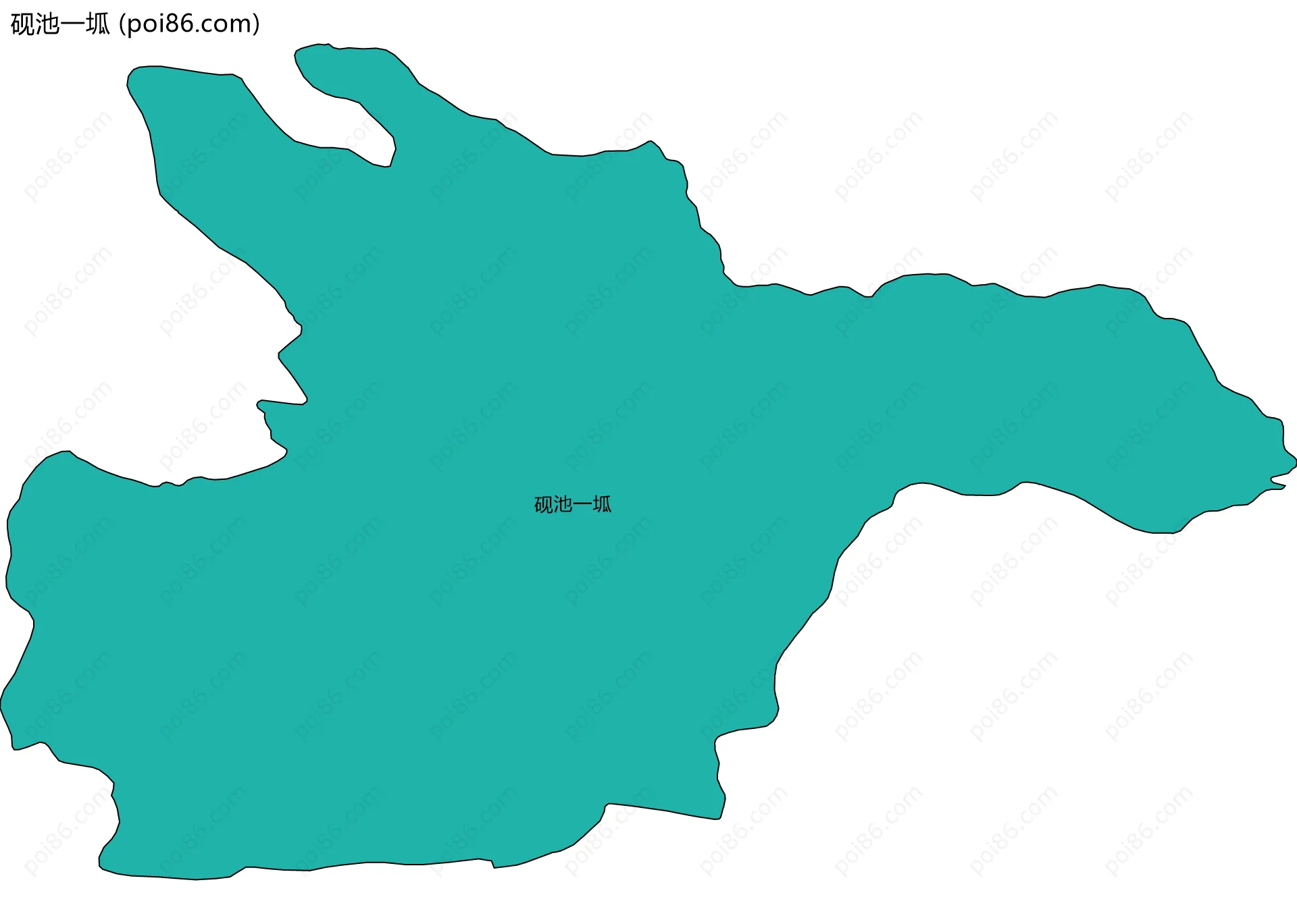砚池一坬边界地图