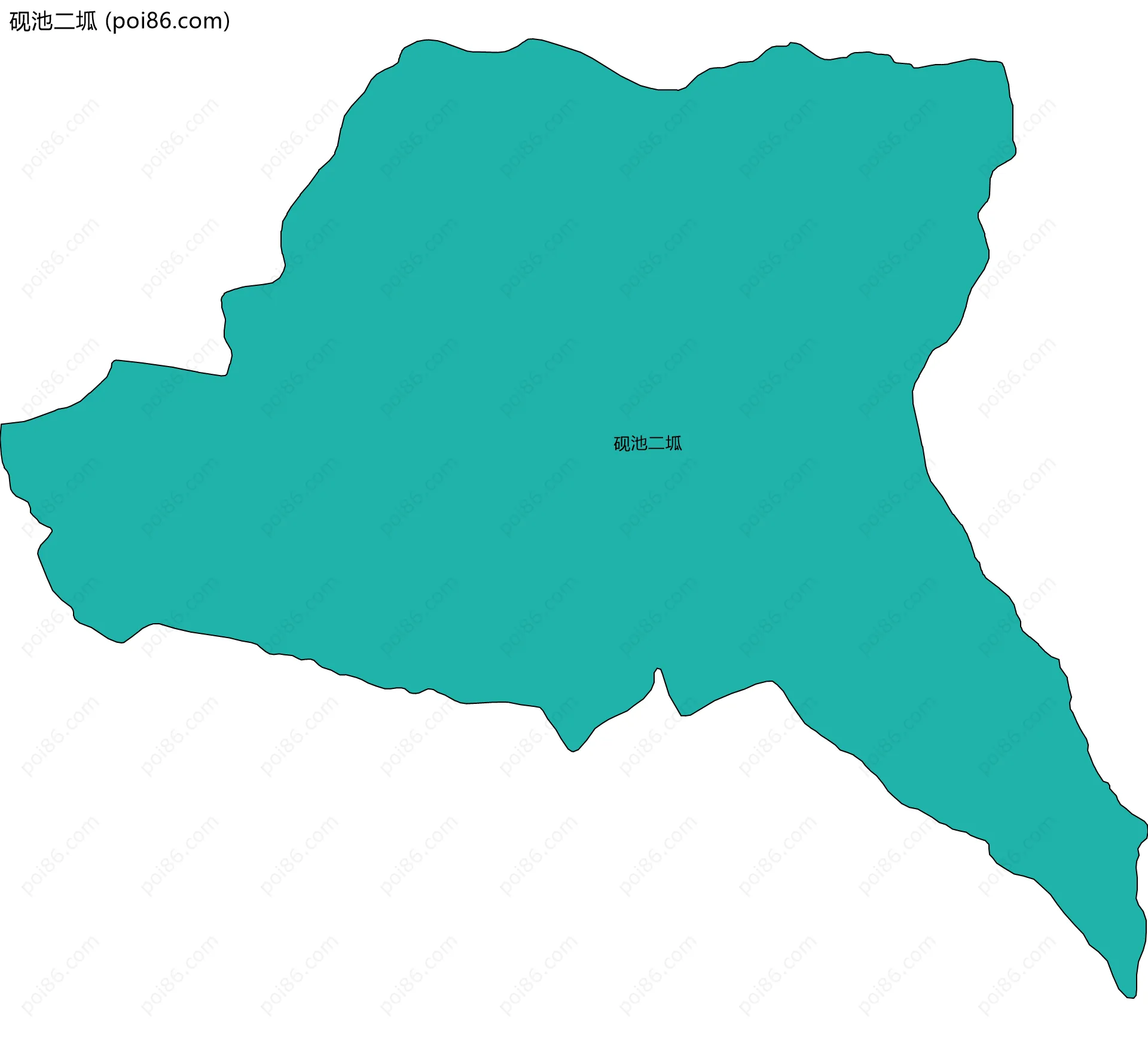 砚池二坬边界地图