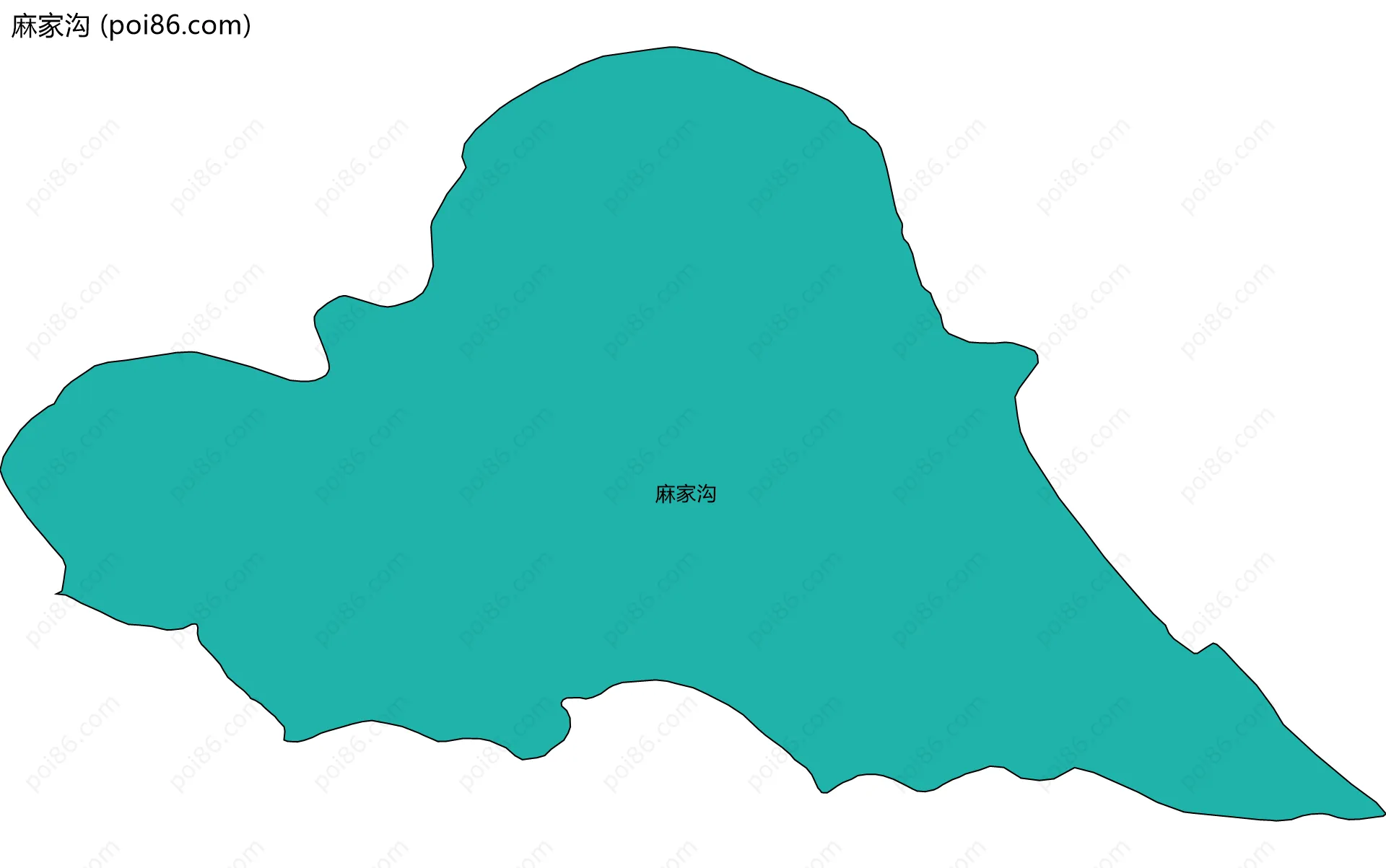 麻家沟边界地图