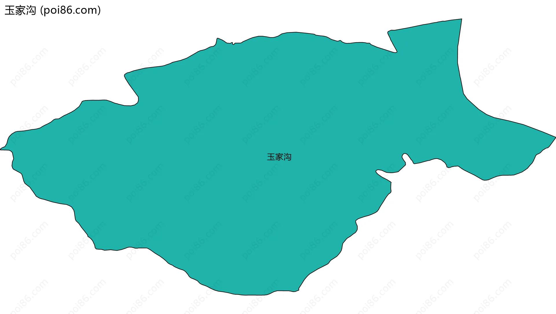 玉家沟边界地图