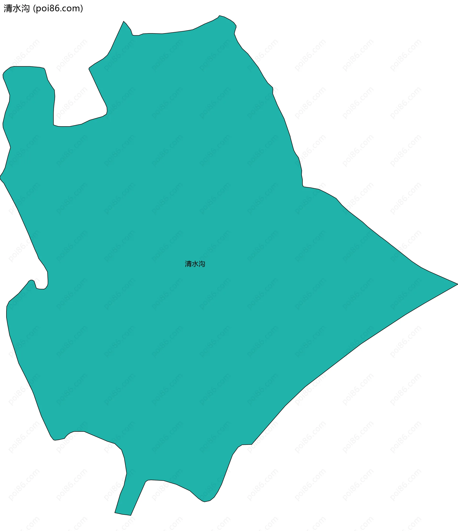 清水沟边界地图